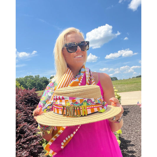 Gold Letter Slider Charm