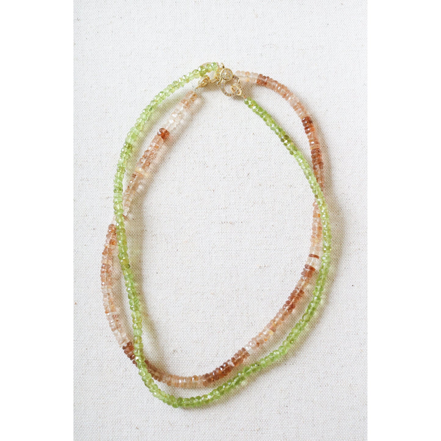 Peridot Beaded Necklace