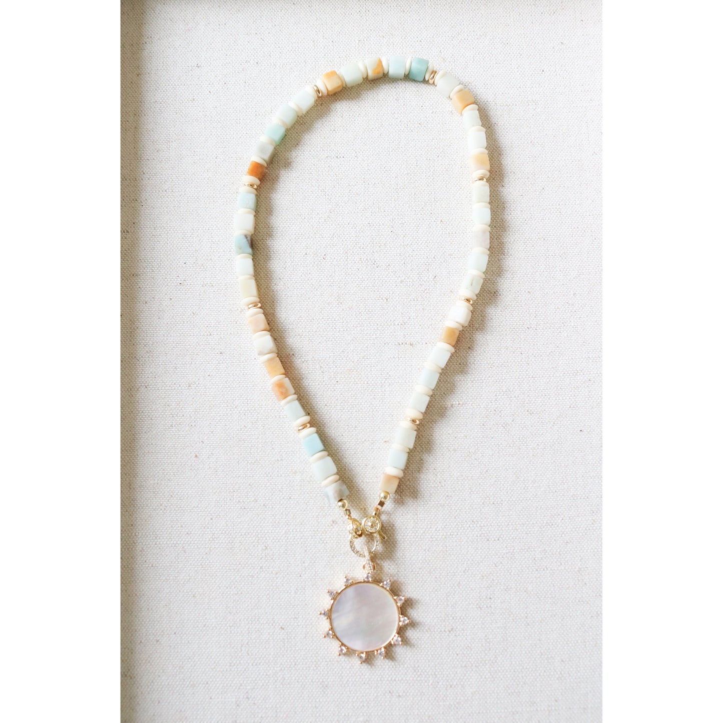 Amazonite Stone Beaded Necklace
