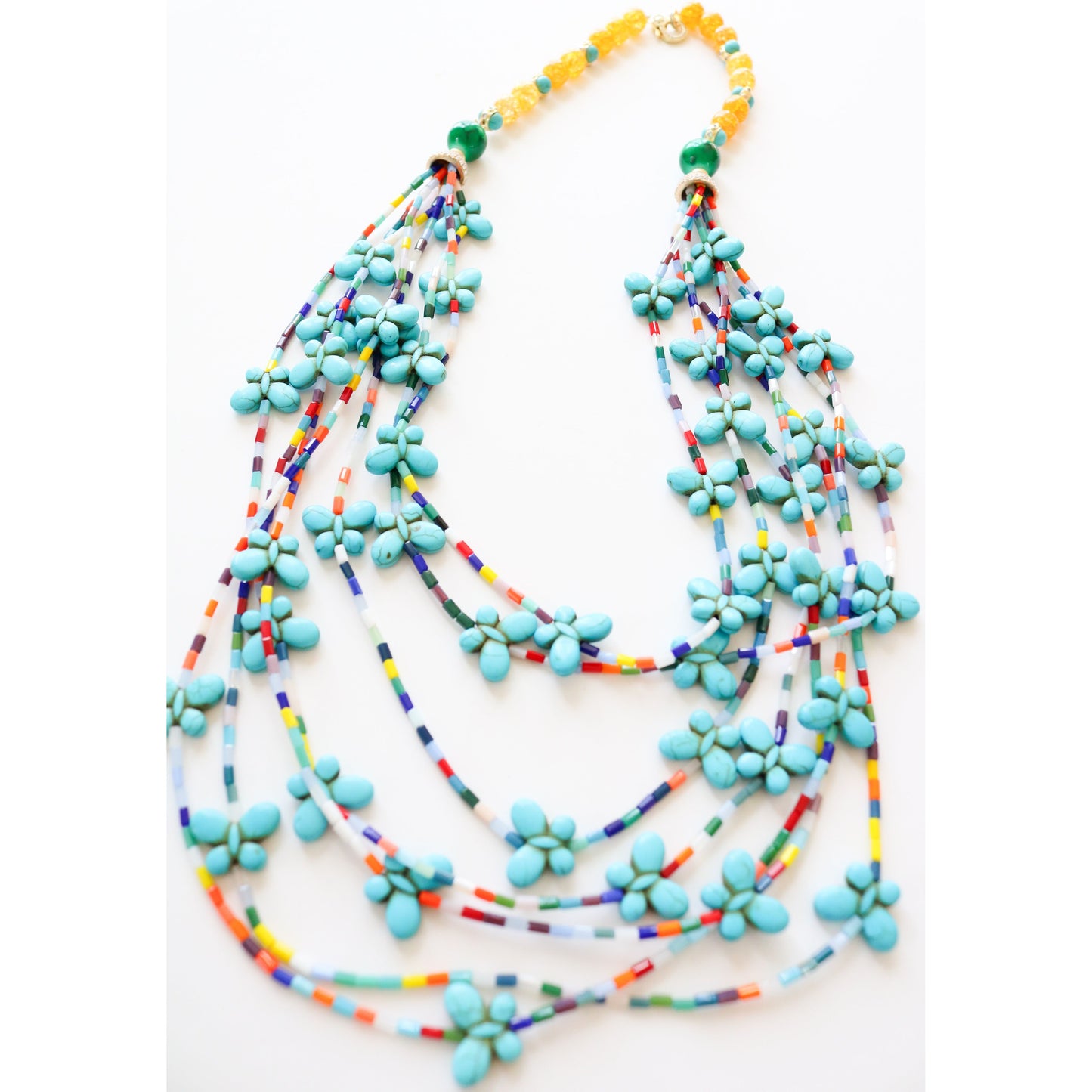 Turquoise Kaleidoscope Necklace