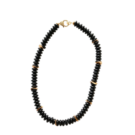 Black Onyx Beaded Necklace