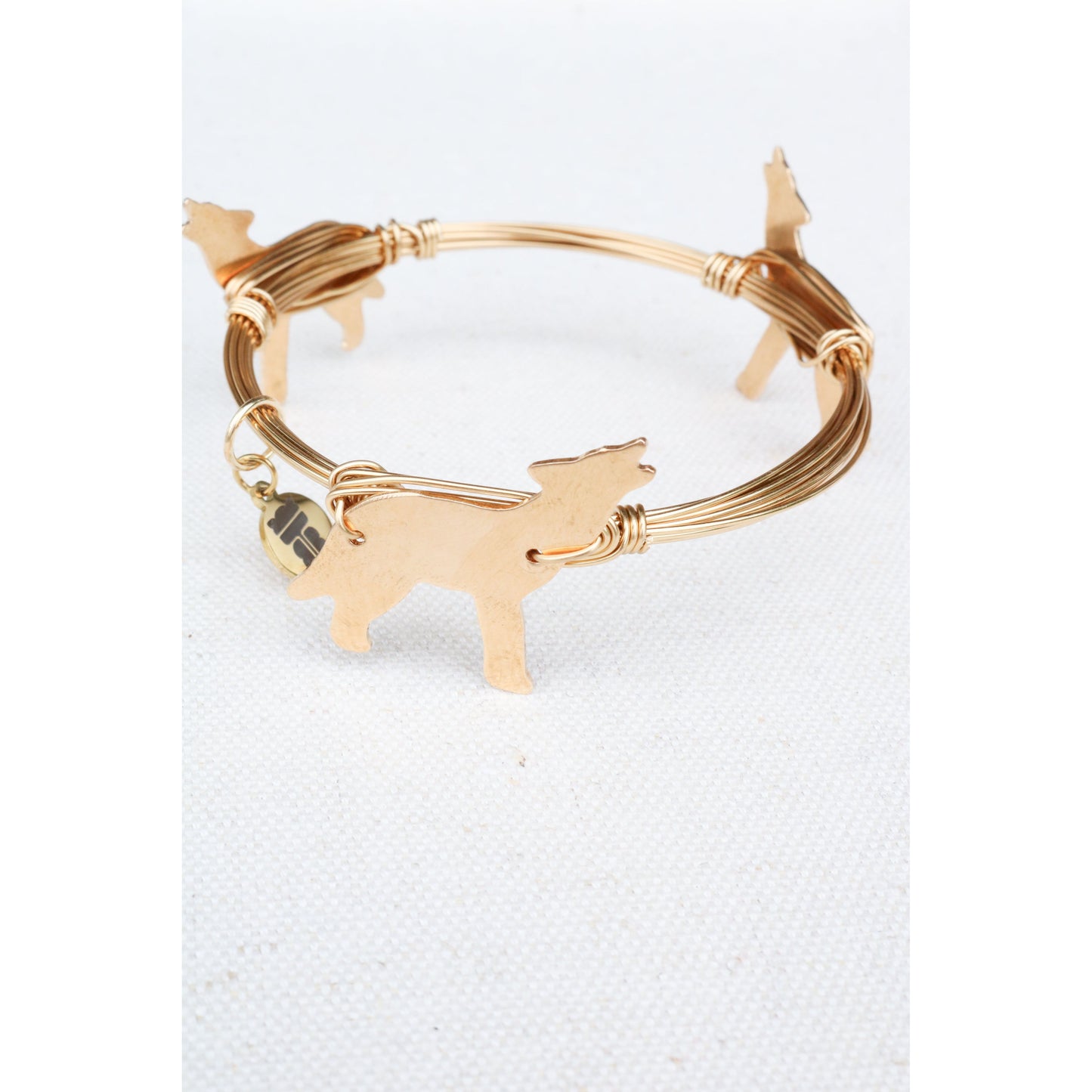Wolf Wire Wrapped Bangle