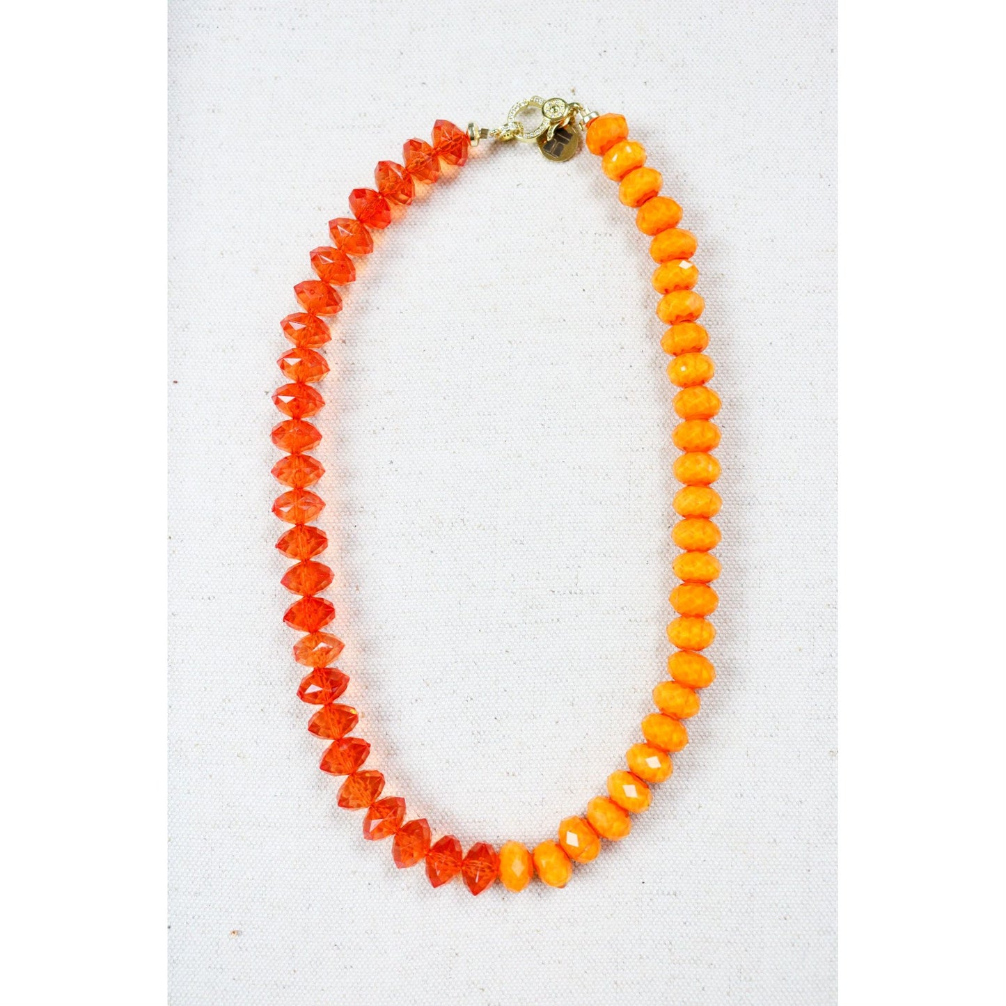 Orange Rock Candy Necklace
