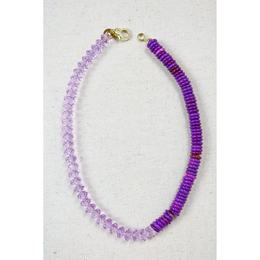 Purple Rock Candy Necklace