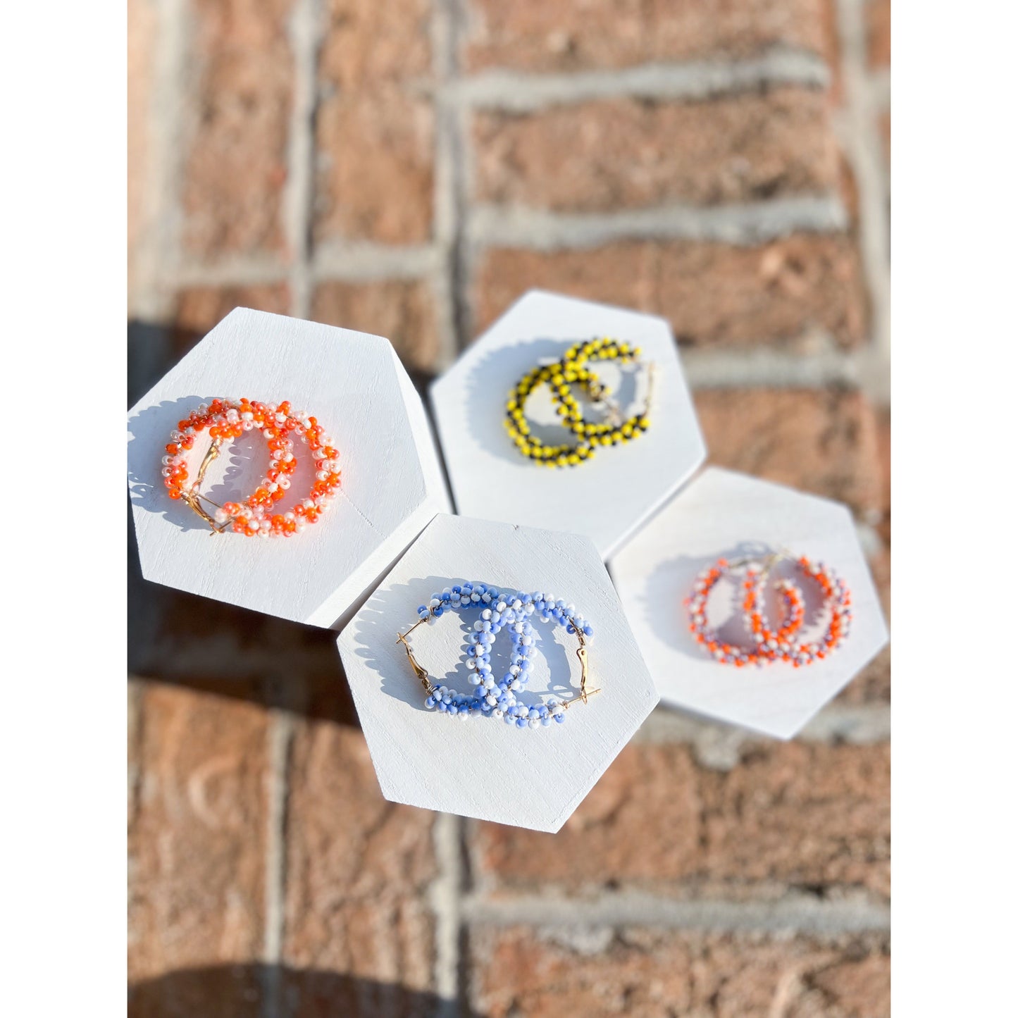 Pre-Game Beaded Hoops