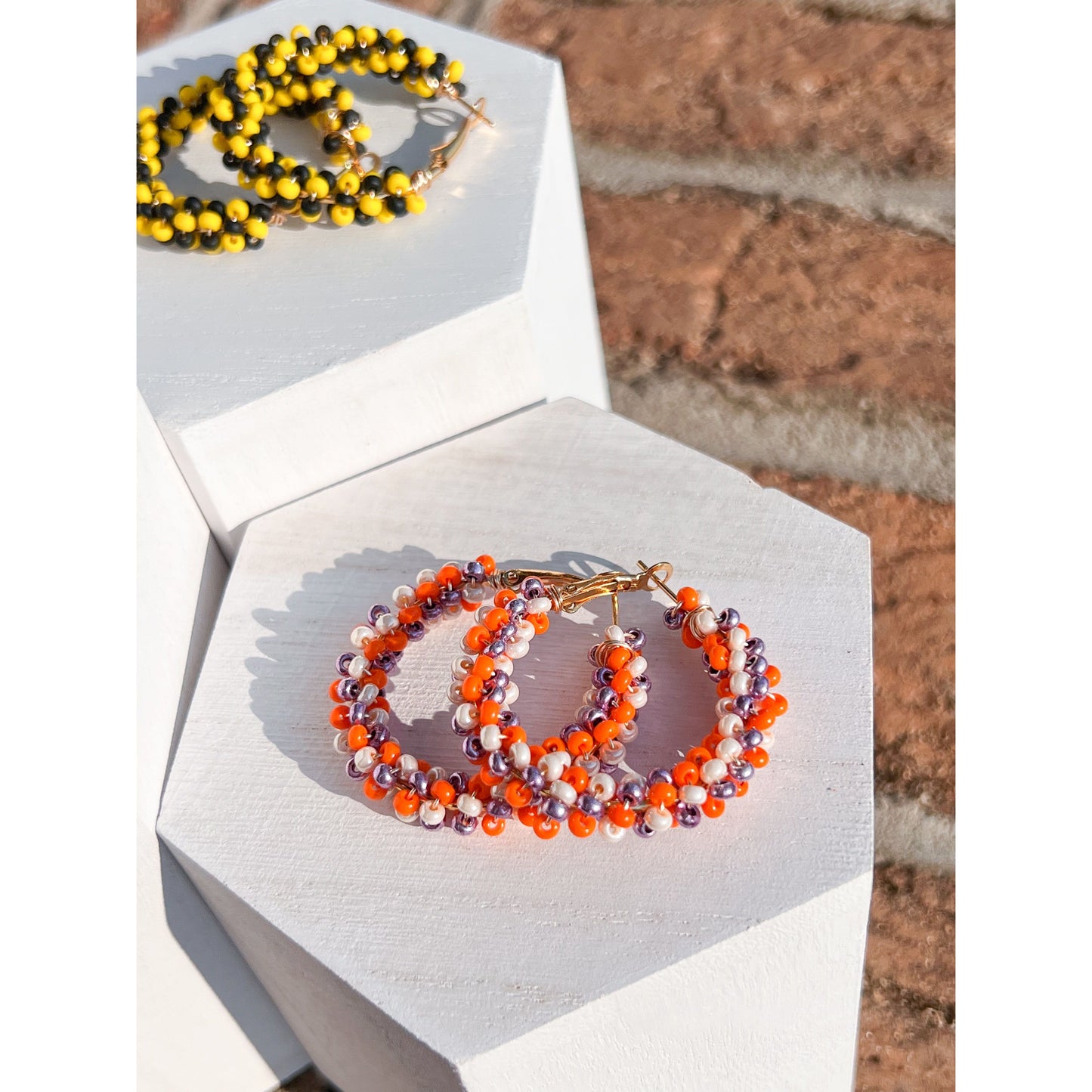 Pre-Game Beaded Hoops