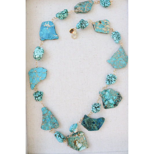 Turquoise Ranch Organic Stone Necklace