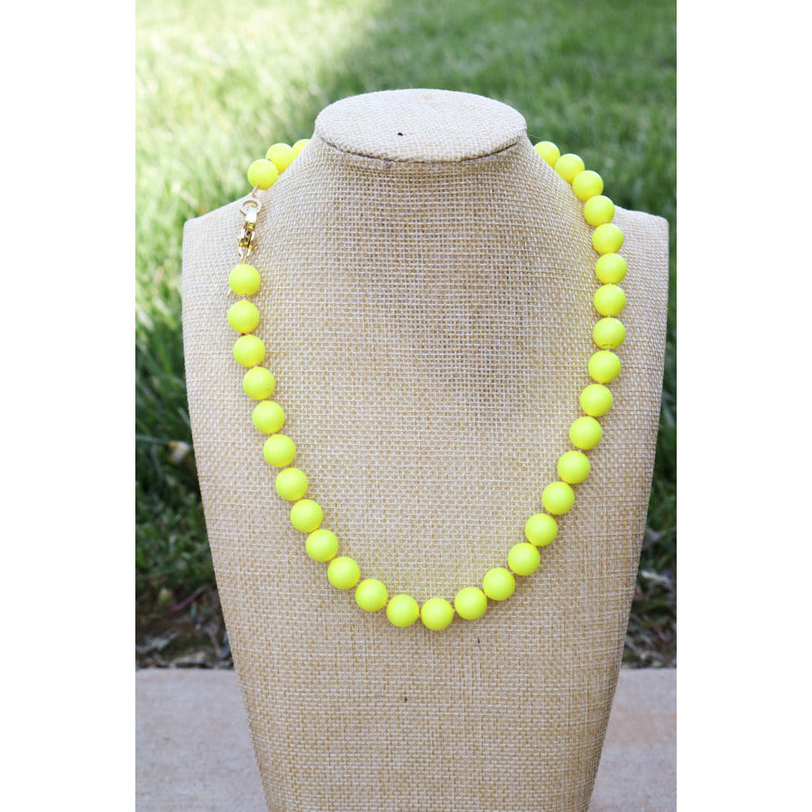 Neon Swarovski Pearl Hand Knotted Necklace