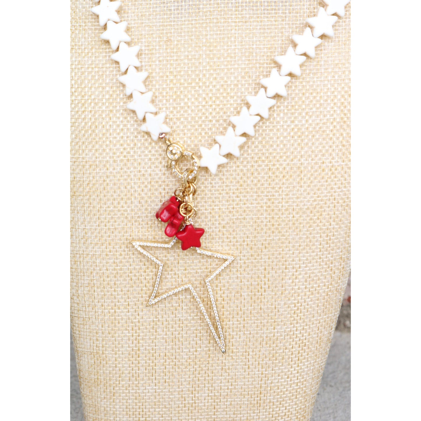 Big Star Pave Pendant Necklace