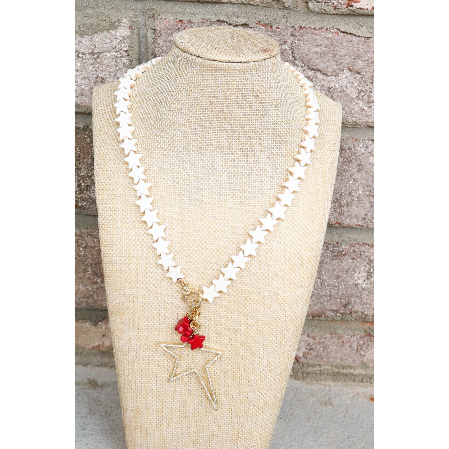 Big Star Pave Pendant Necklace