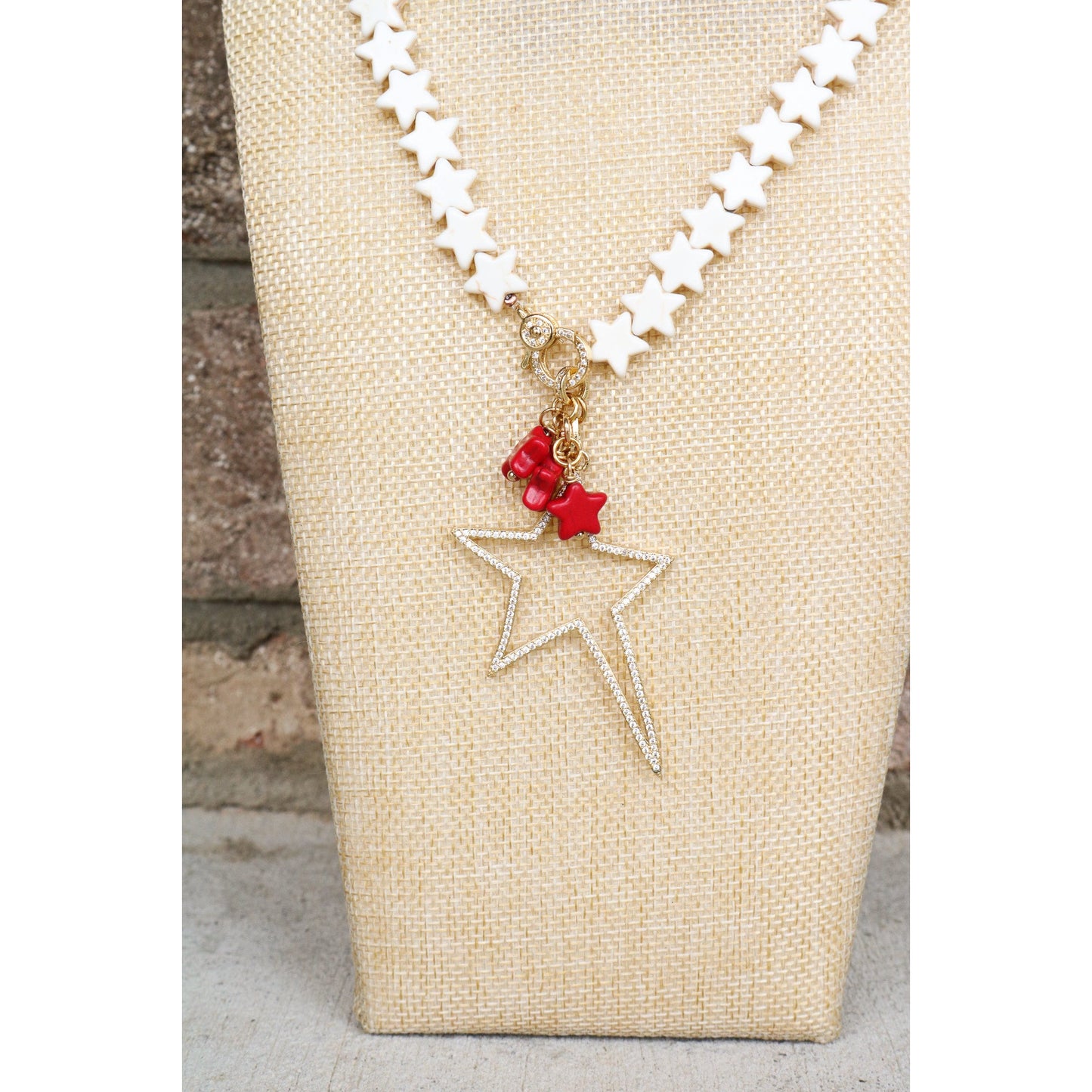 Big Star Pave Pendant Necklace