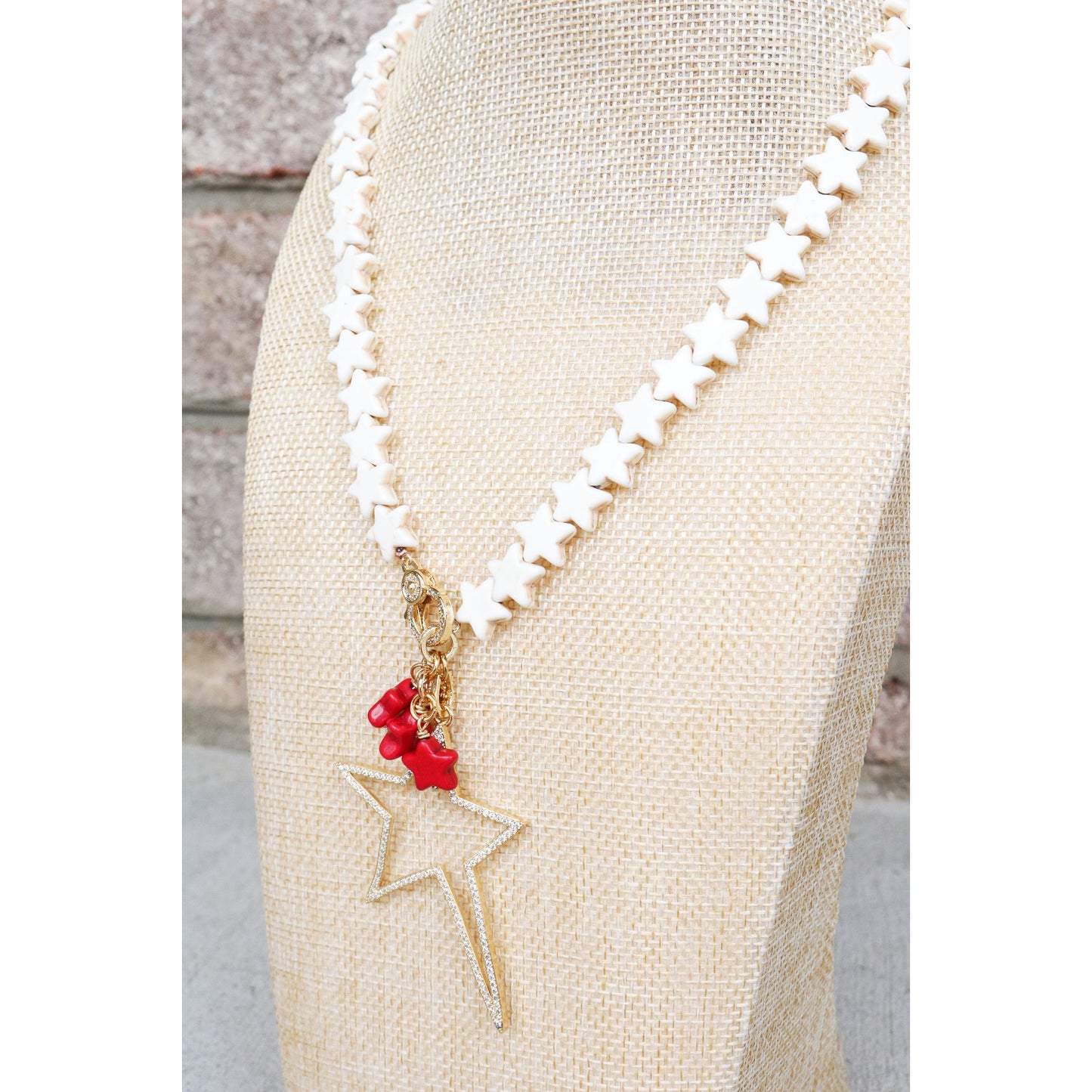 Big Star Pave Pendant Necklace