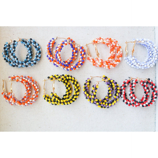 Pre-Game Beaded Hoops