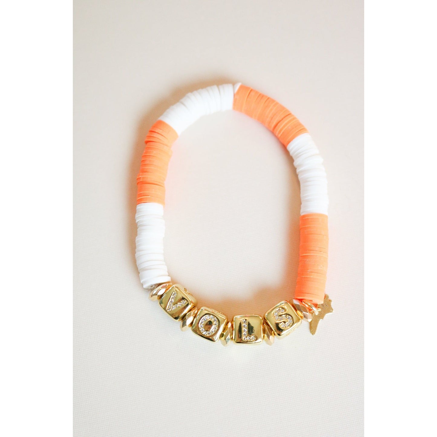 Tennessee (TENN) Pave Polymer Clay Bracelet