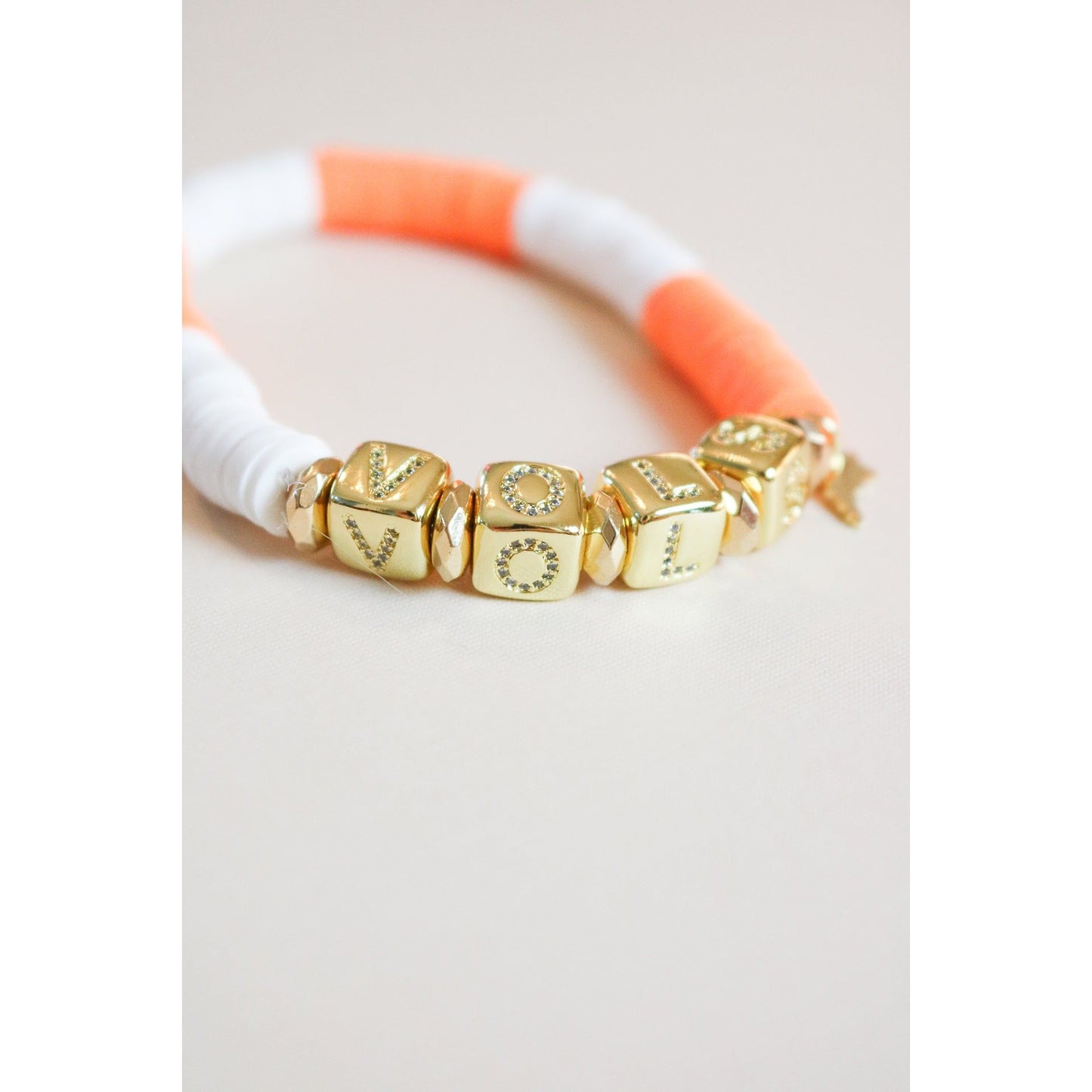 Tennessee (TENN) Pave Polymer Clay Bracelet