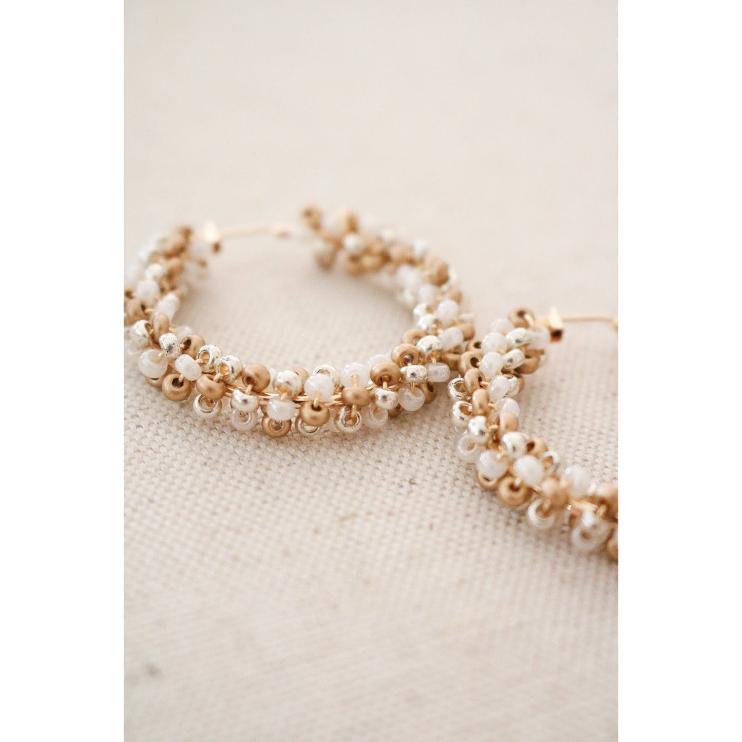Valentine's Day Pre-Game Beaded Hoops