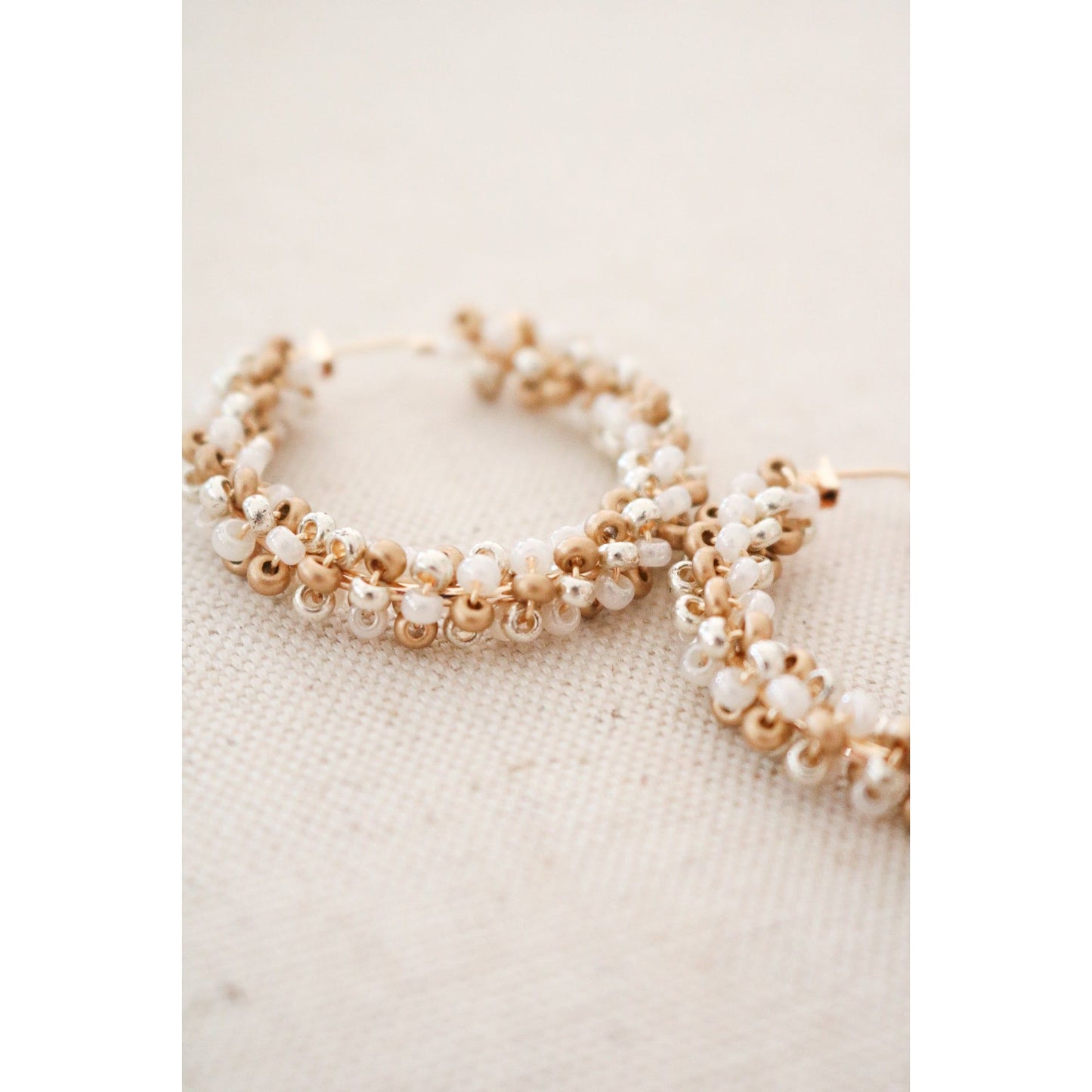 Valentine's Day Pre-Game Beaded Hoops