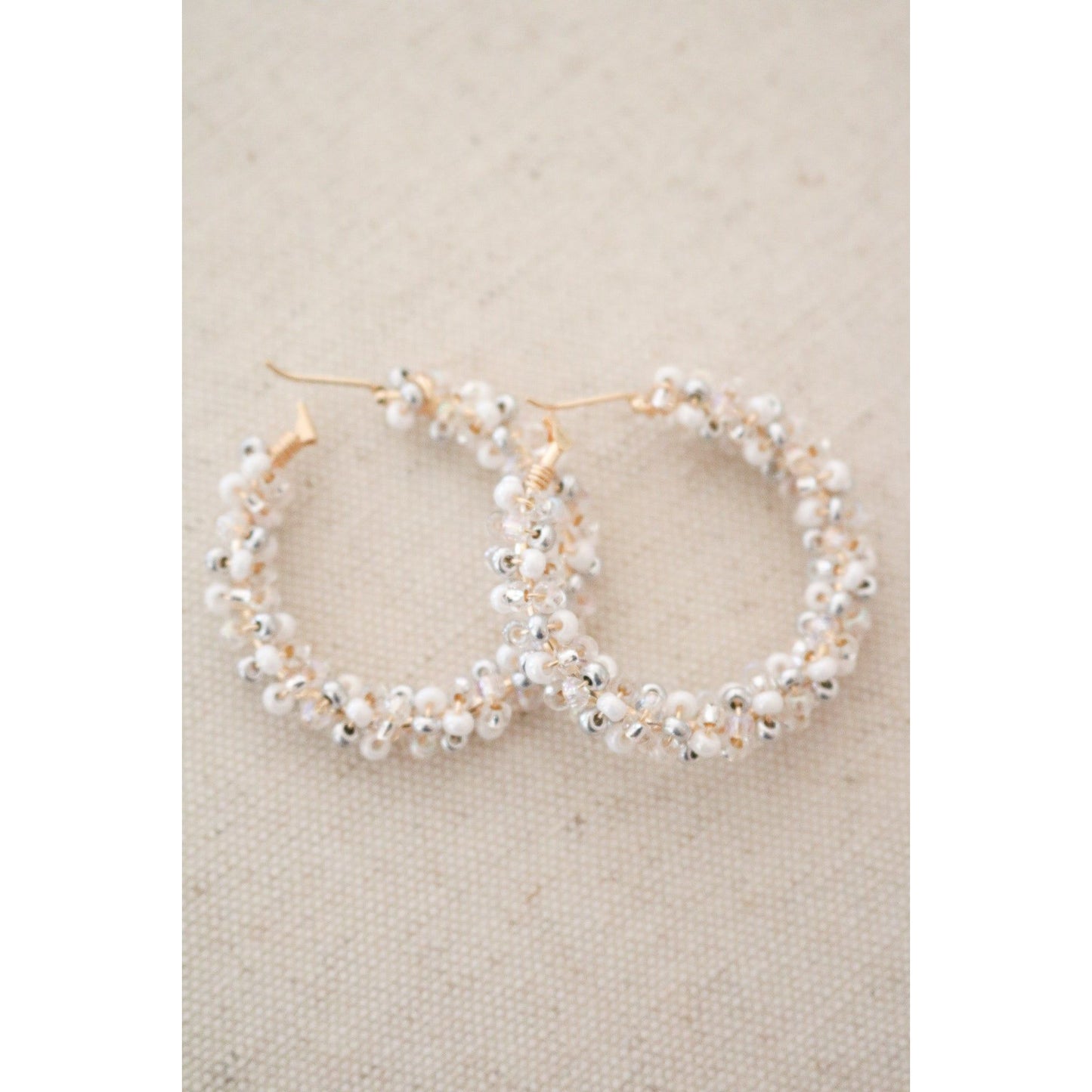 Valentine's Day Pre-Game Beaded Hoops