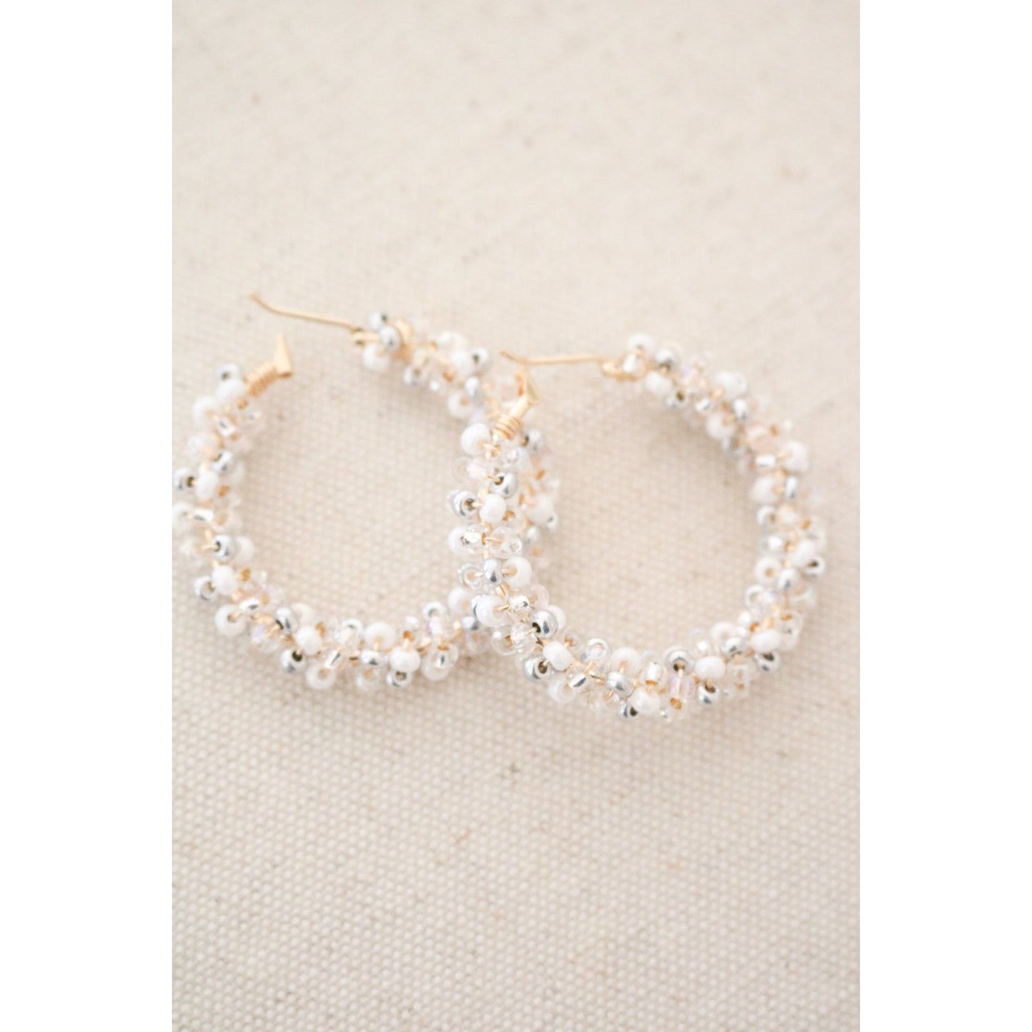 Valentine's Day Pre-Game Beaded Hoops