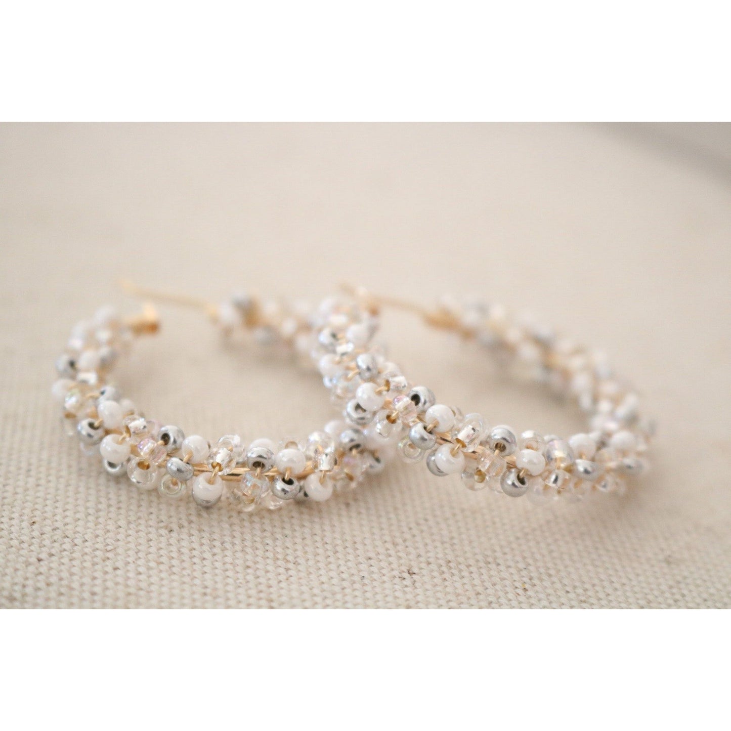 Valentine's Day Pre-Game Beaded Hoops