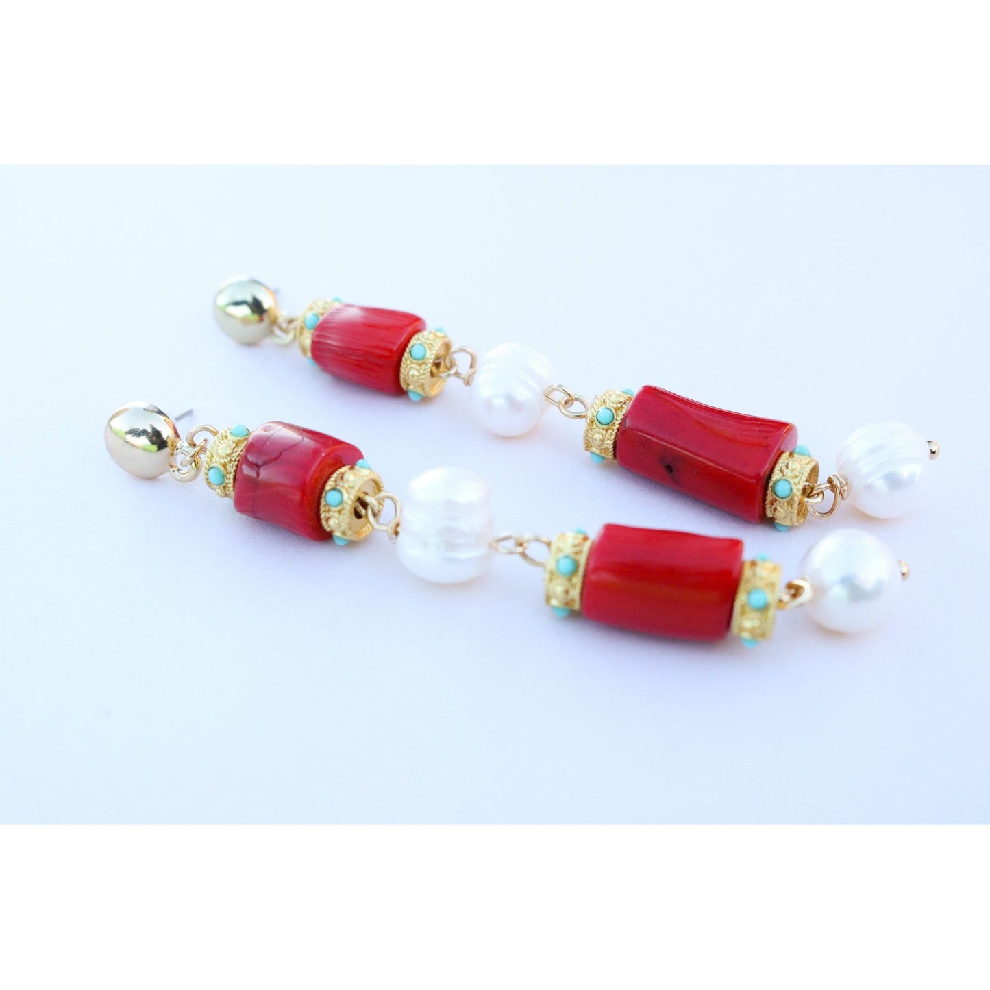 Cayman Coral Earring