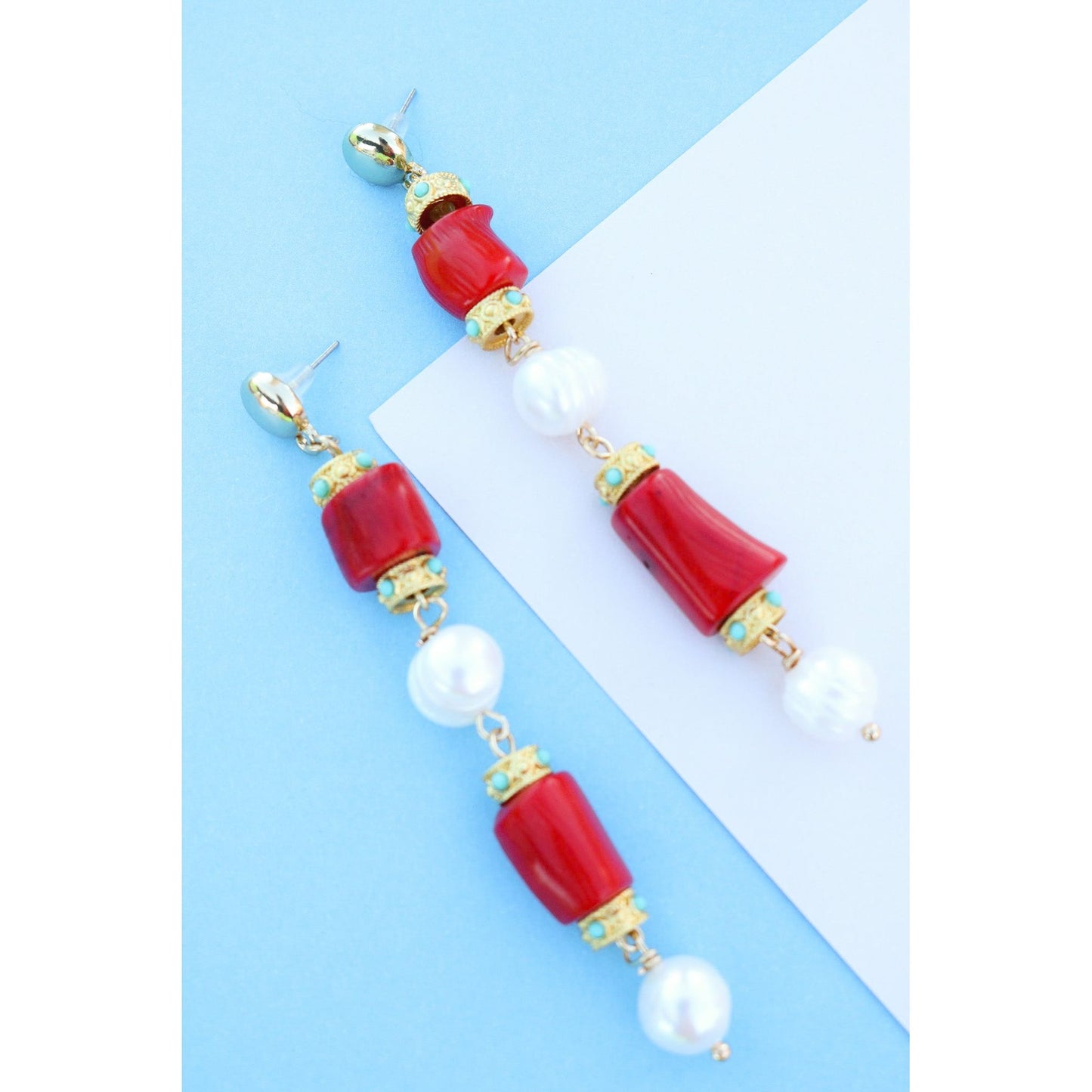 Cayman Coral Earring