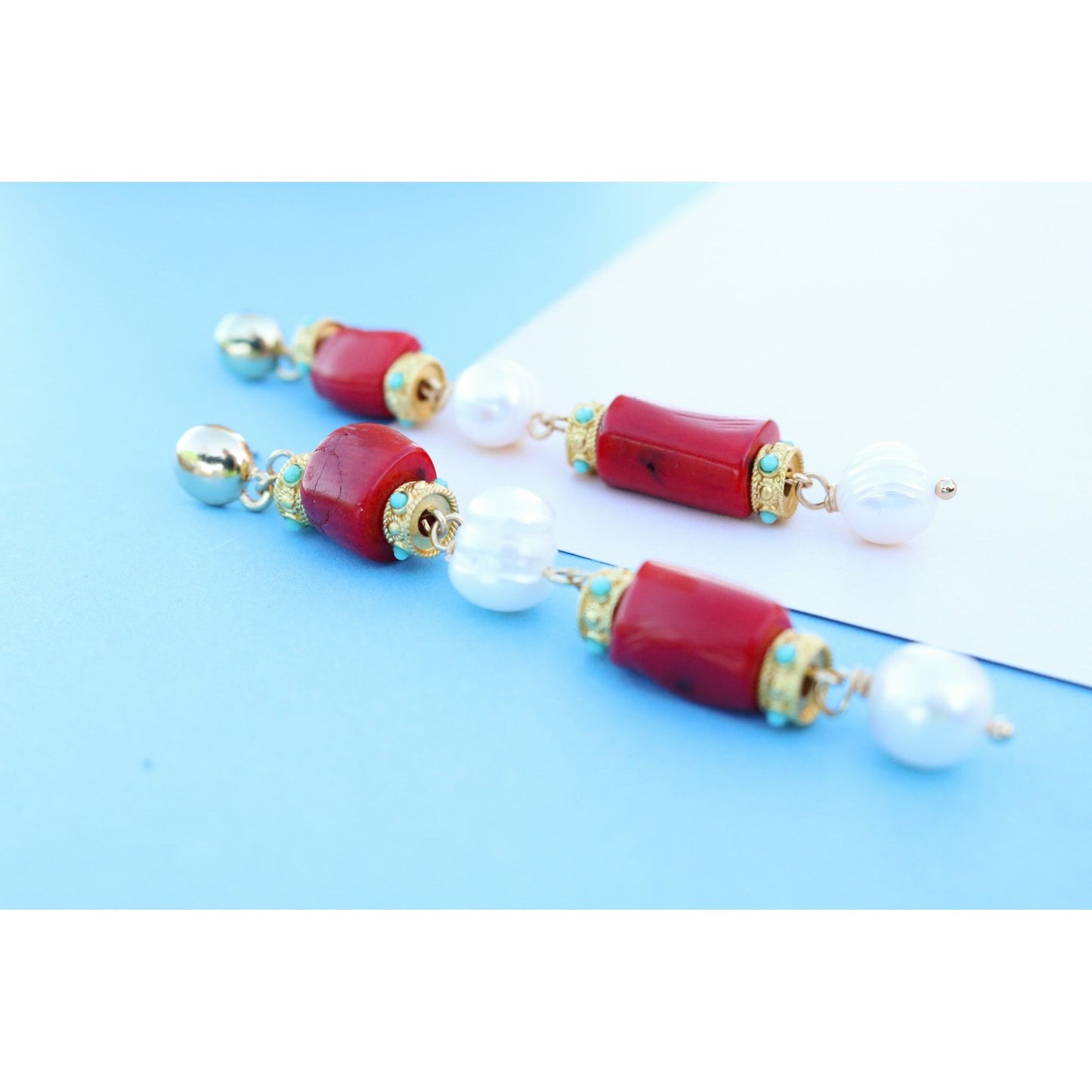 Cayman Coral Earring