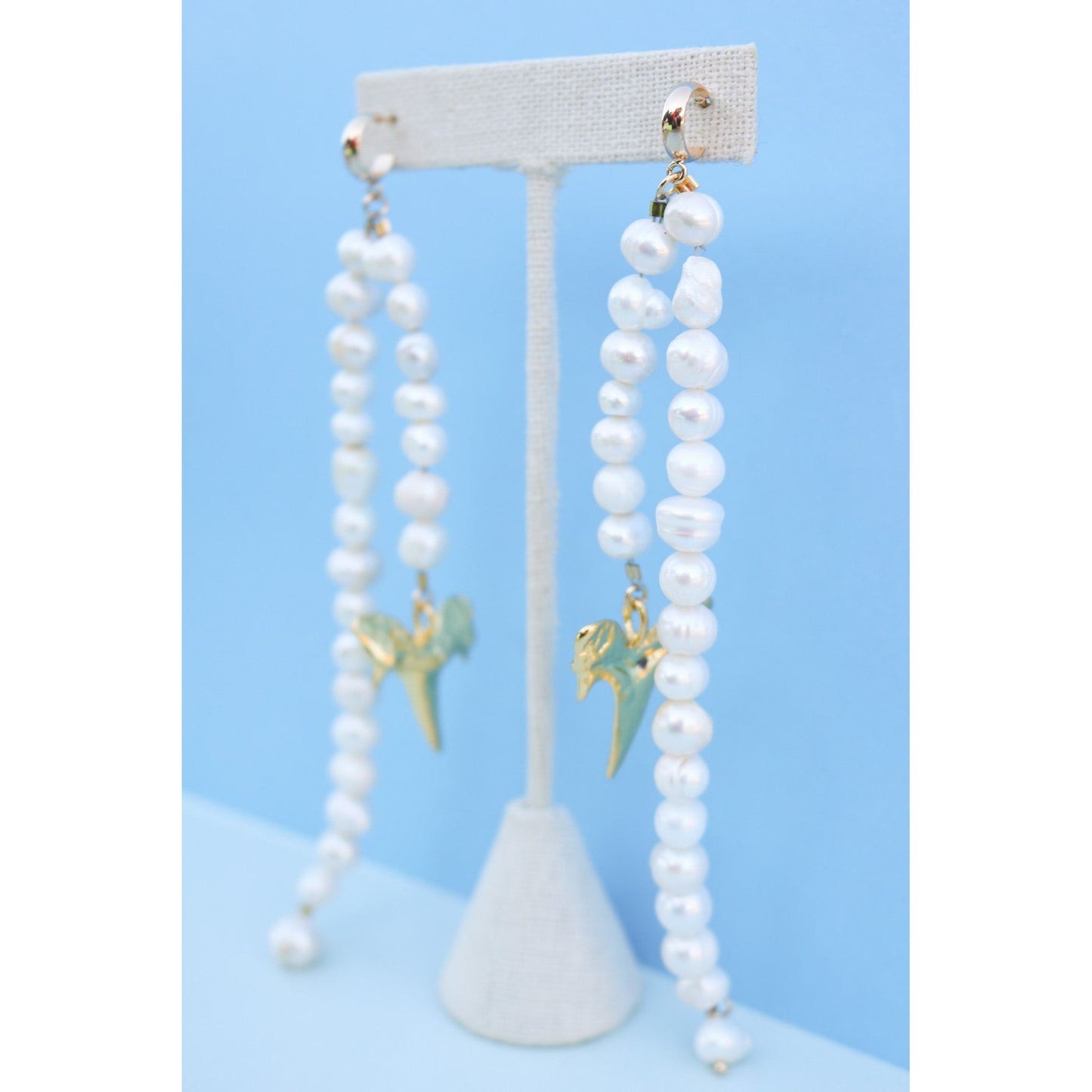 Shark Bait Pearl Earrings