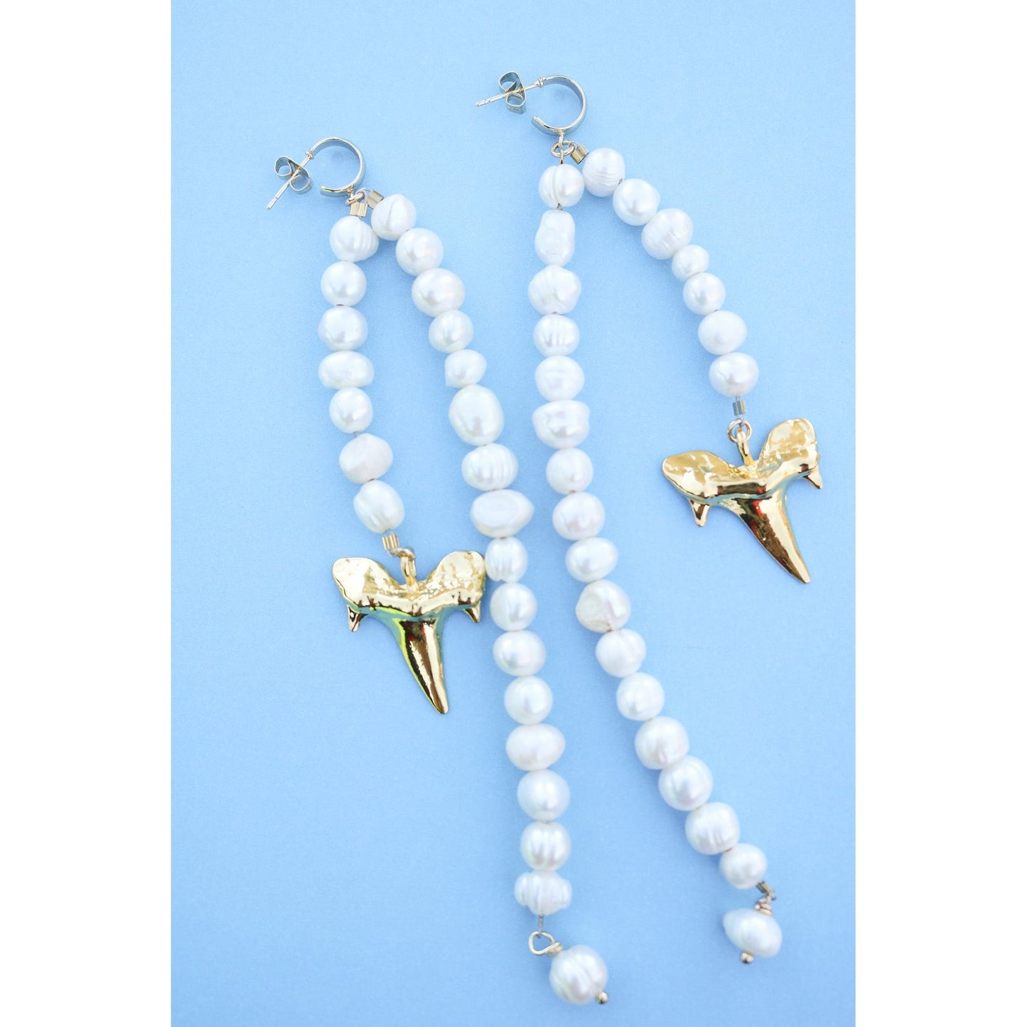 Shark Bait Pearl Earrings