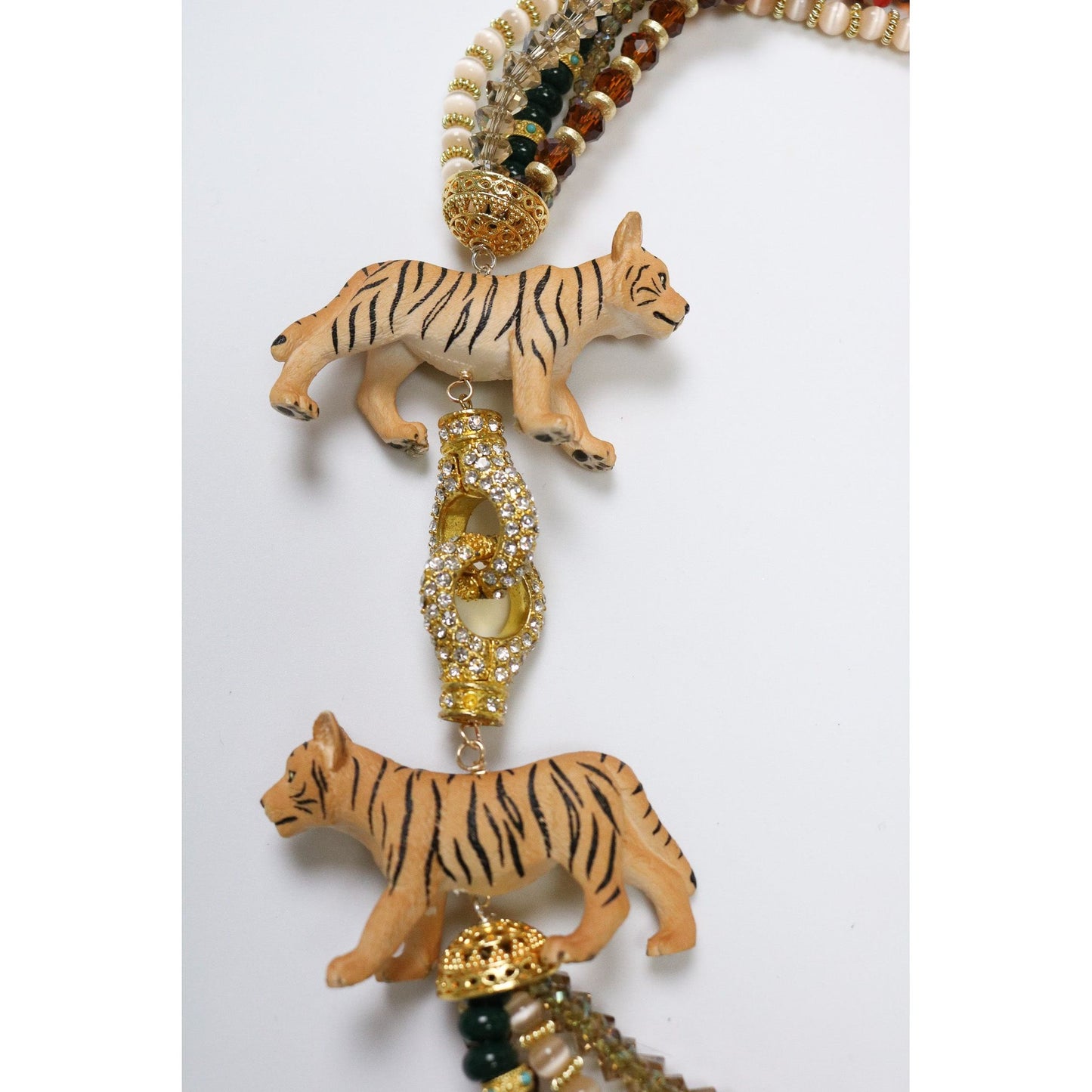 Tiger Strand Statement Necklace
