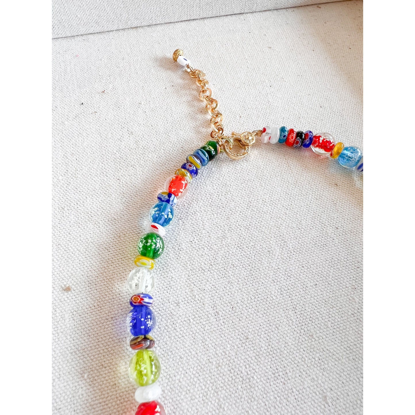 Blown Glass Beaded Necklace