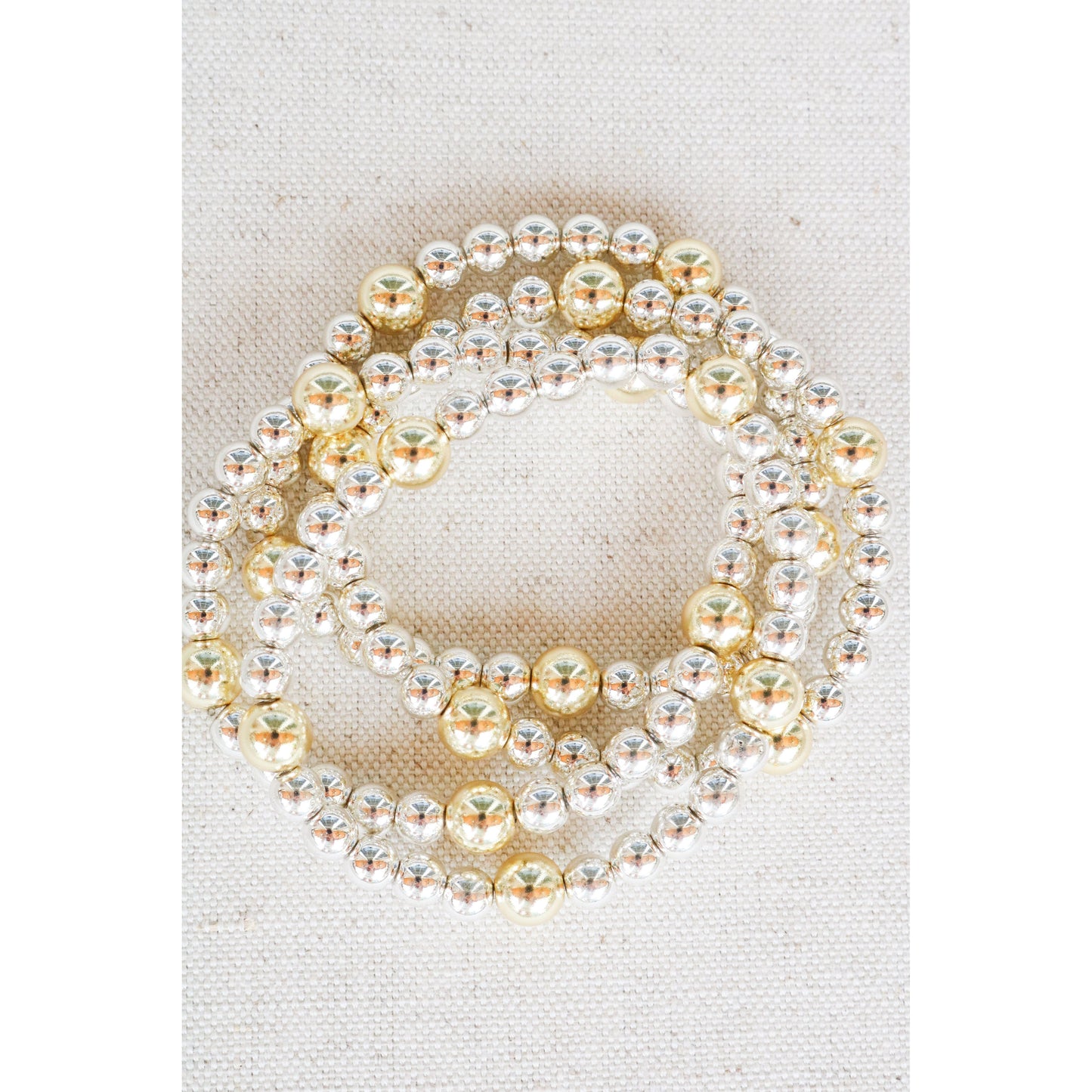 Mixed Metal Classic Ball Bracelet