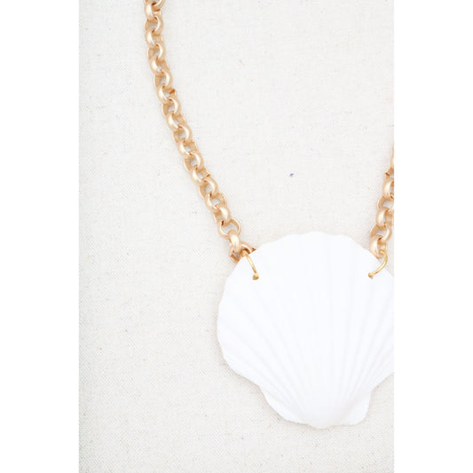Scallop Shell Chain Necklace