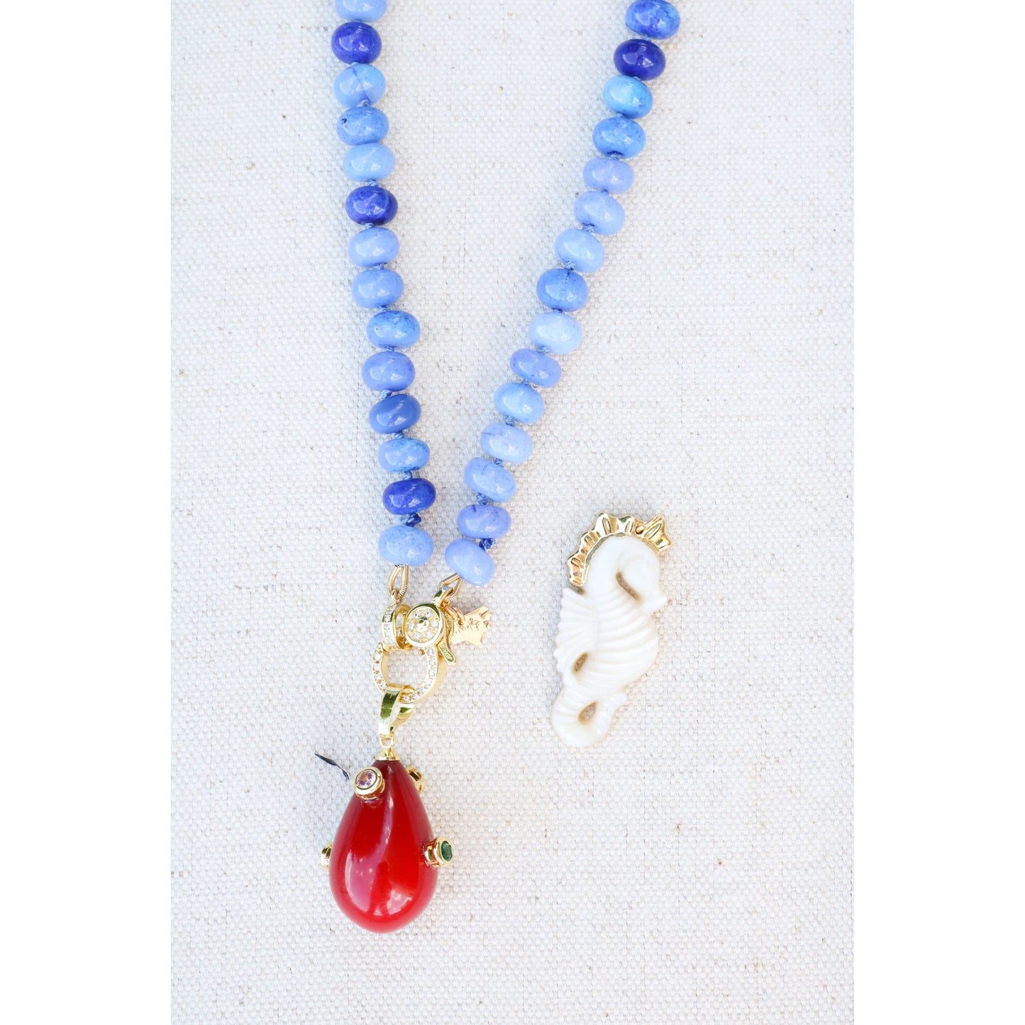 Mother of Pearl Seahorse Pendant