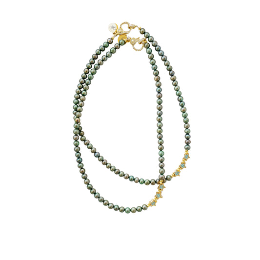 Taylor Reese x NLJC Generations Turquoise + Pearl Necklace