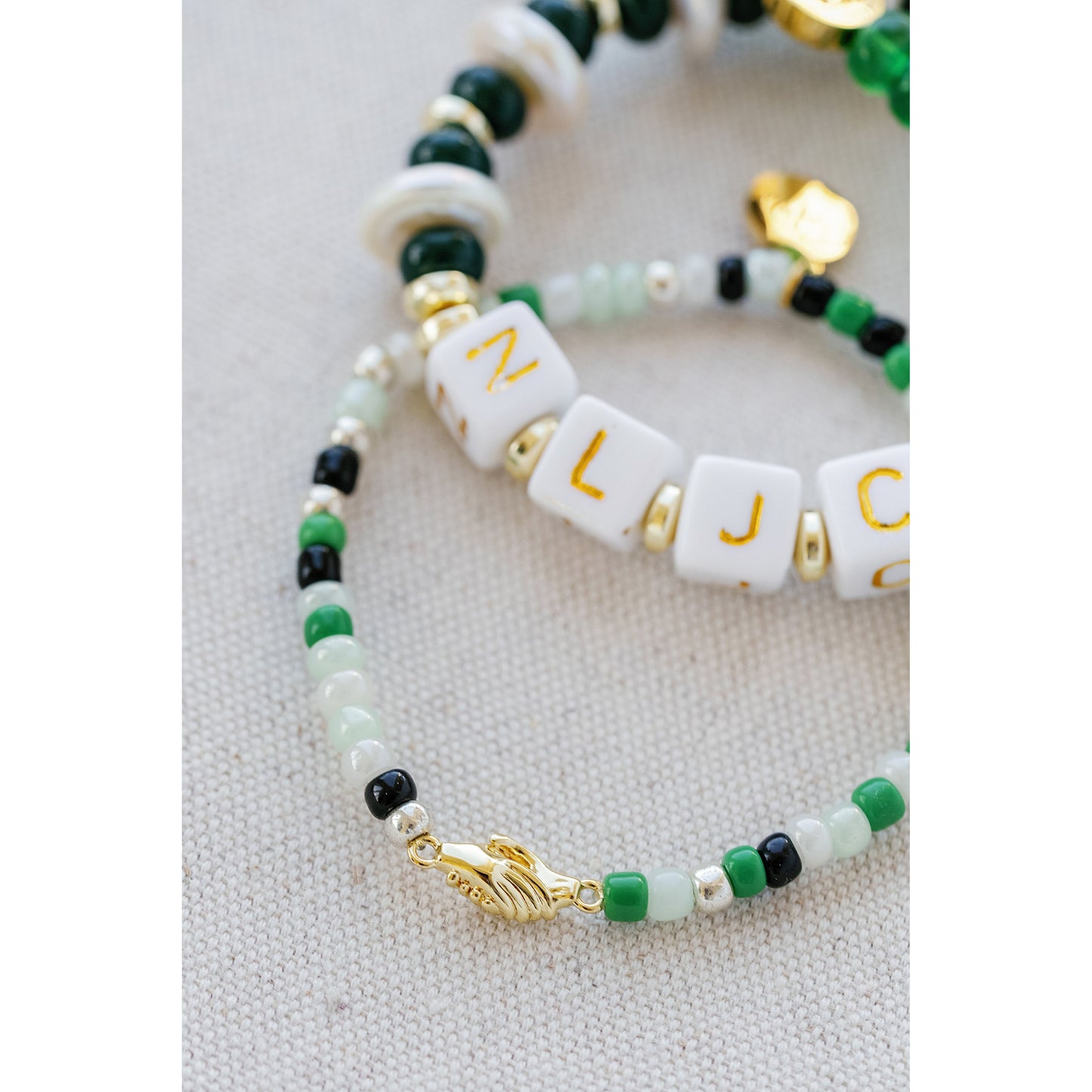 Taylor Reese x NLJC Respect Beaded Bracelet
