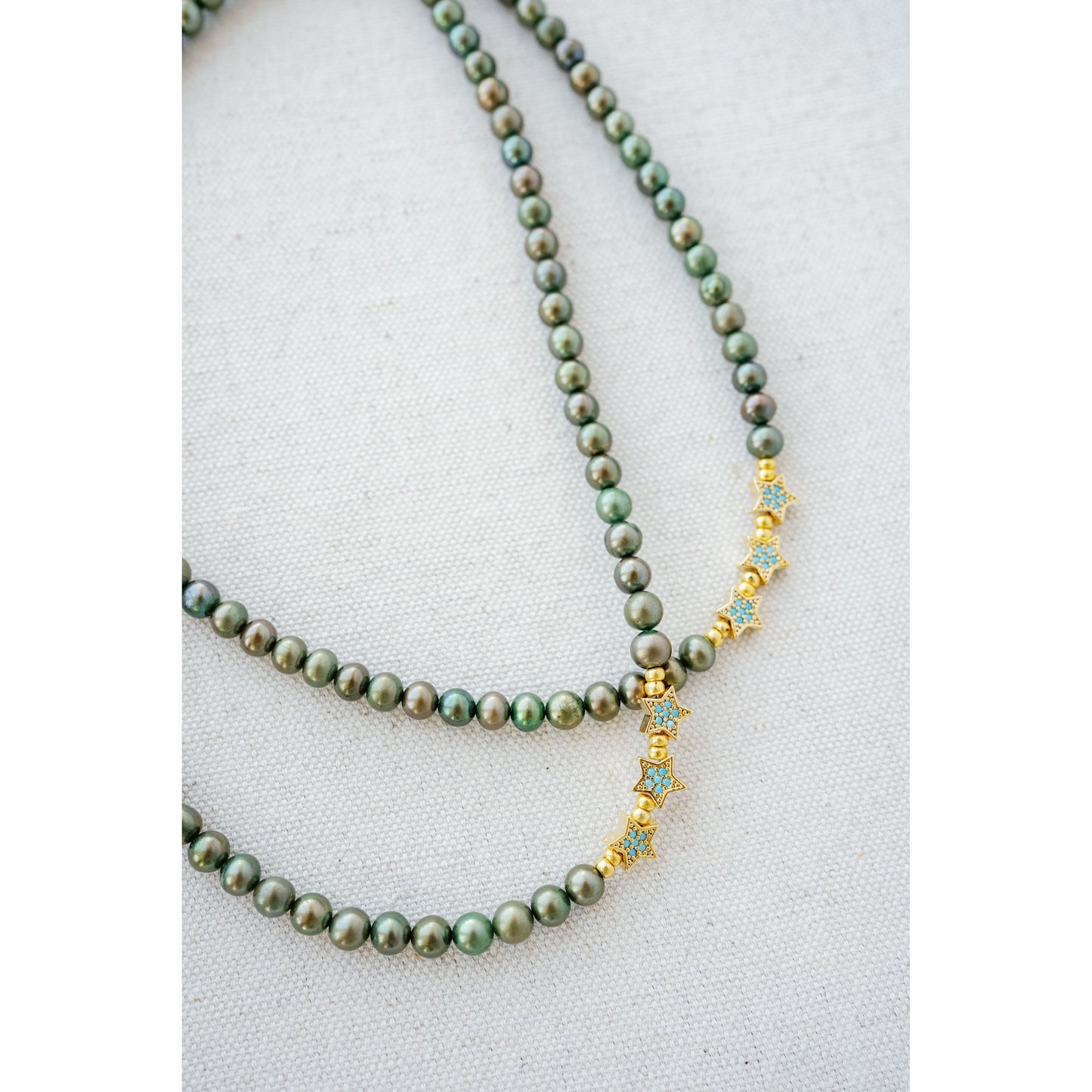 Taylor Reese x NLJC Generations Turquoise + Pearl Necklace