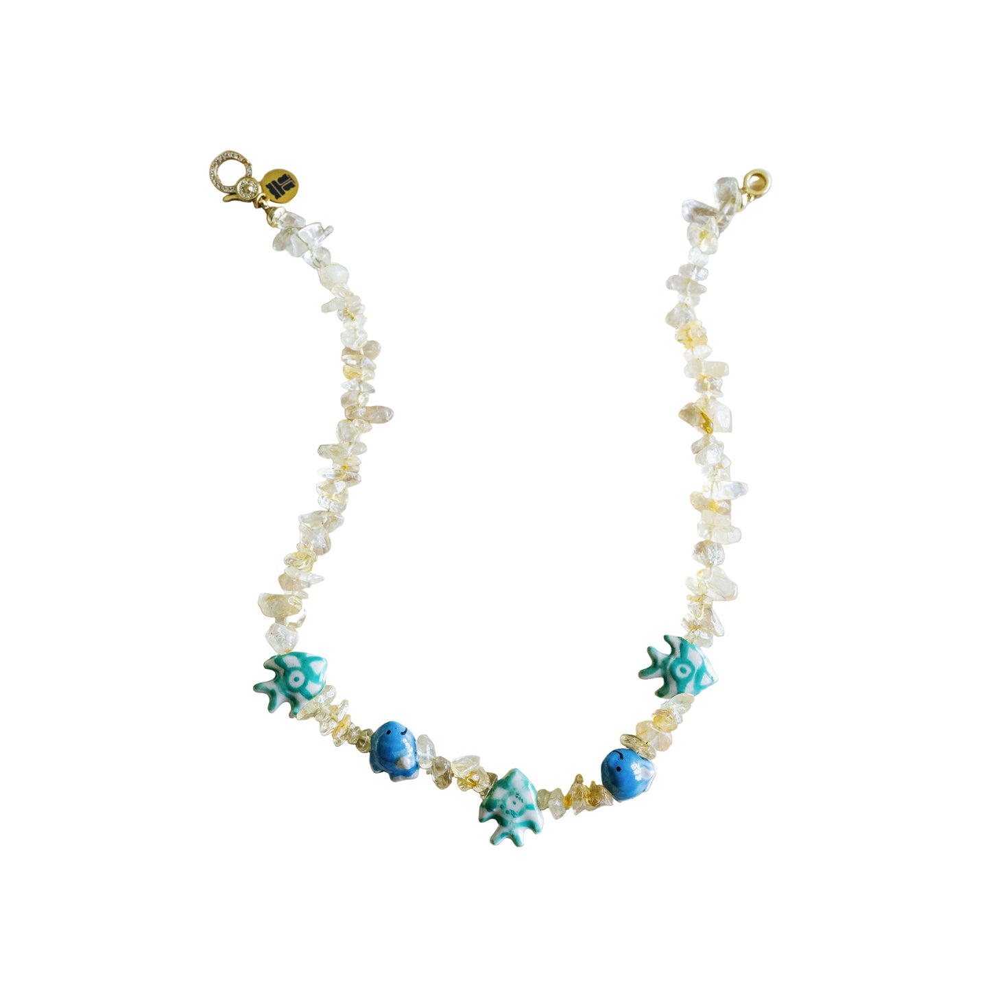 Citrine Fish Necklace