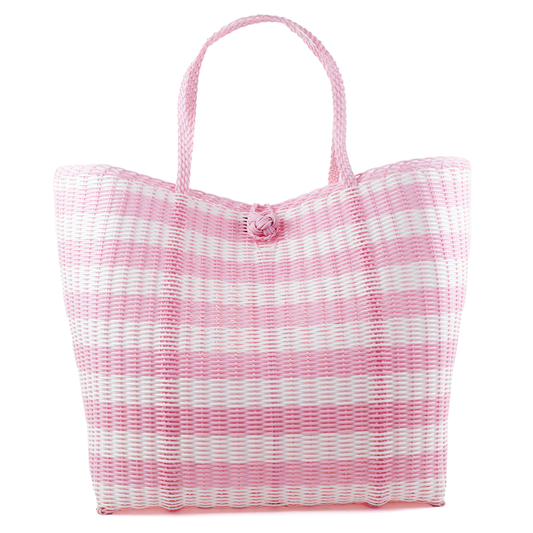 Heavy Load | Lined Paper Stripe in Baby Pink / White