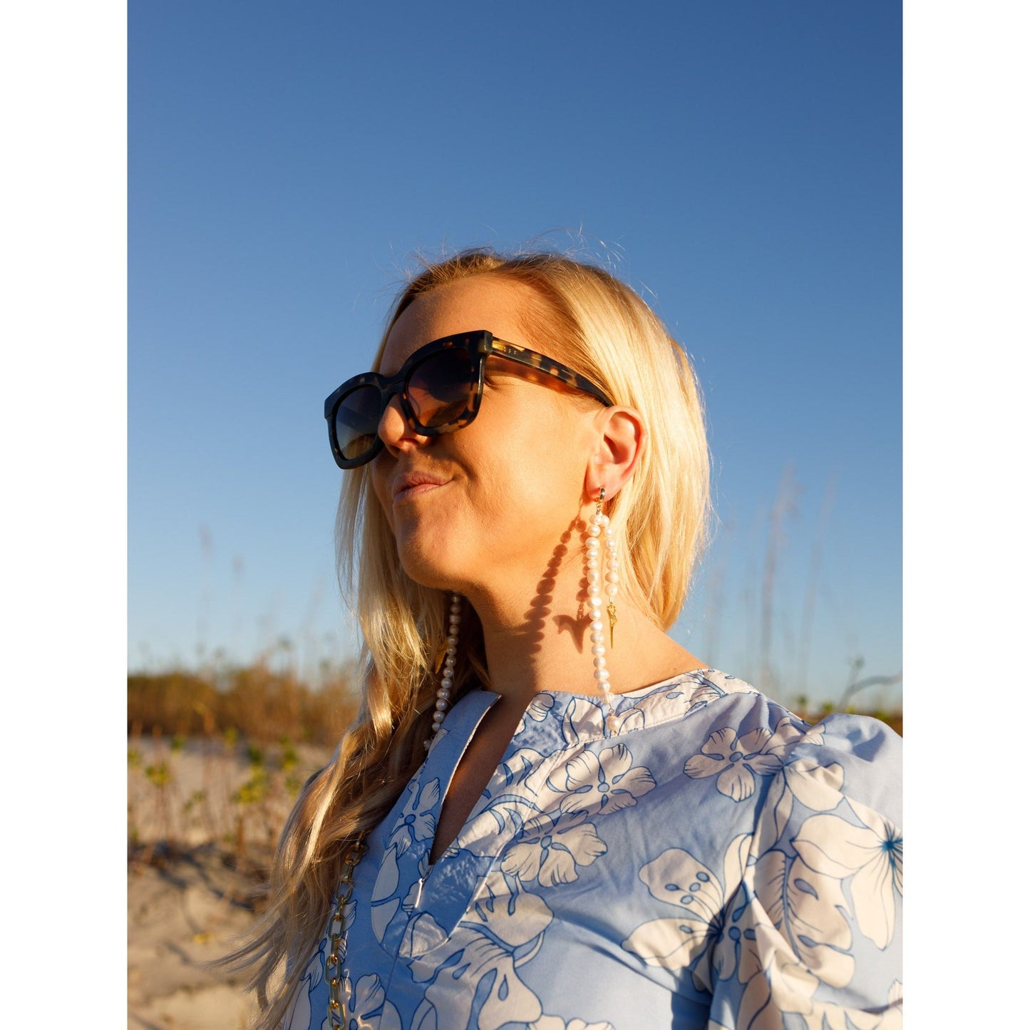 Shark Bait Pearl Earrings