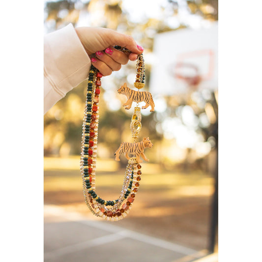 Tiger Strand Statement Necklace