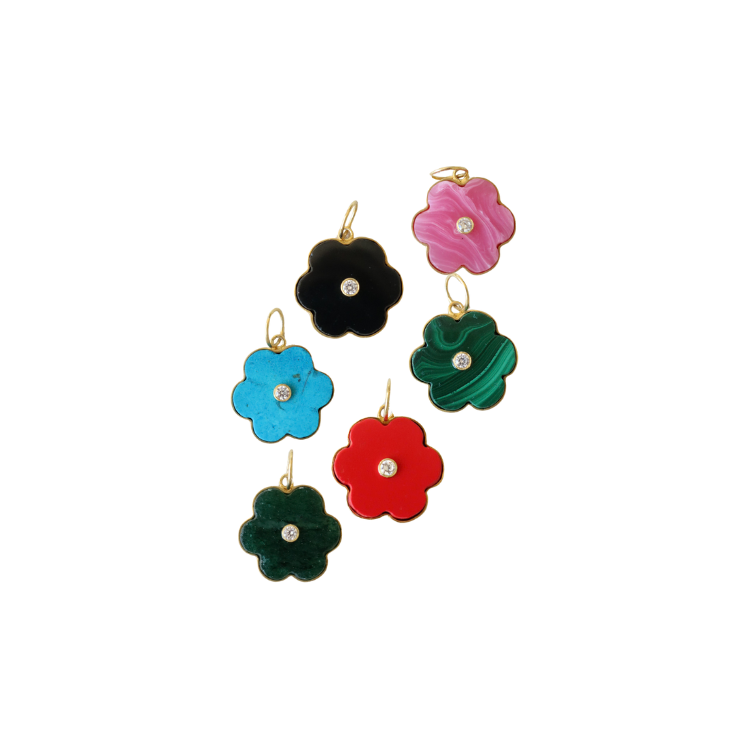 Gemstone Blossom Pendant