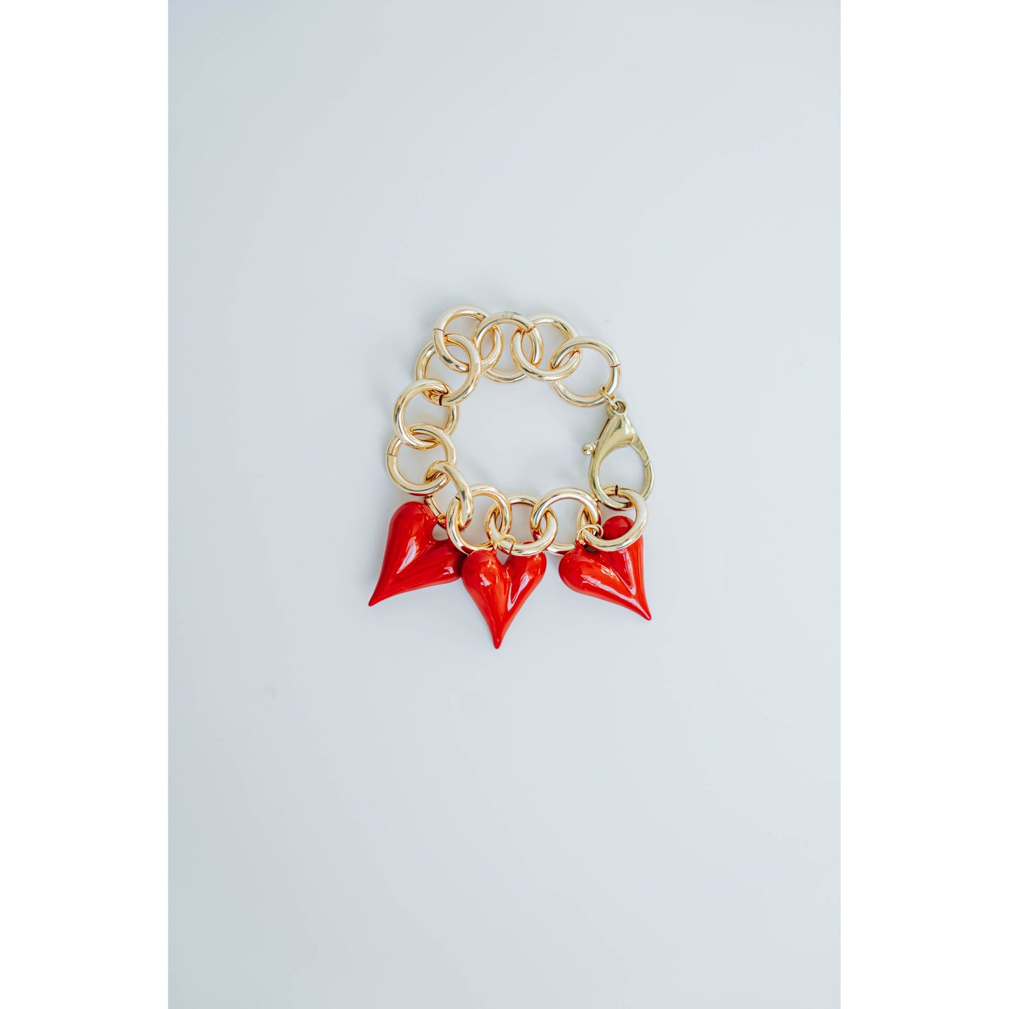 Taylor Reese x The Heartest Yard Puffy Heart Two-Way Link Bracelet + Bag Charm