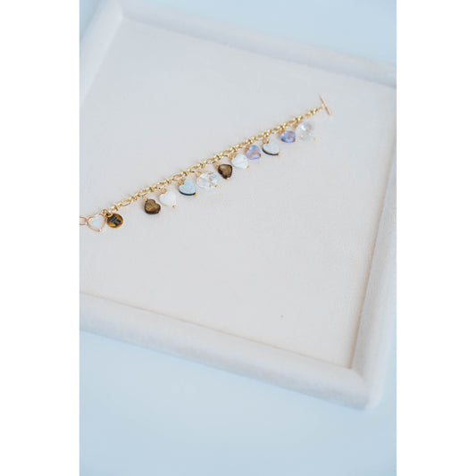 Taylor Reese x The Heartest Yard 10 Year Heart Charm Bracelet