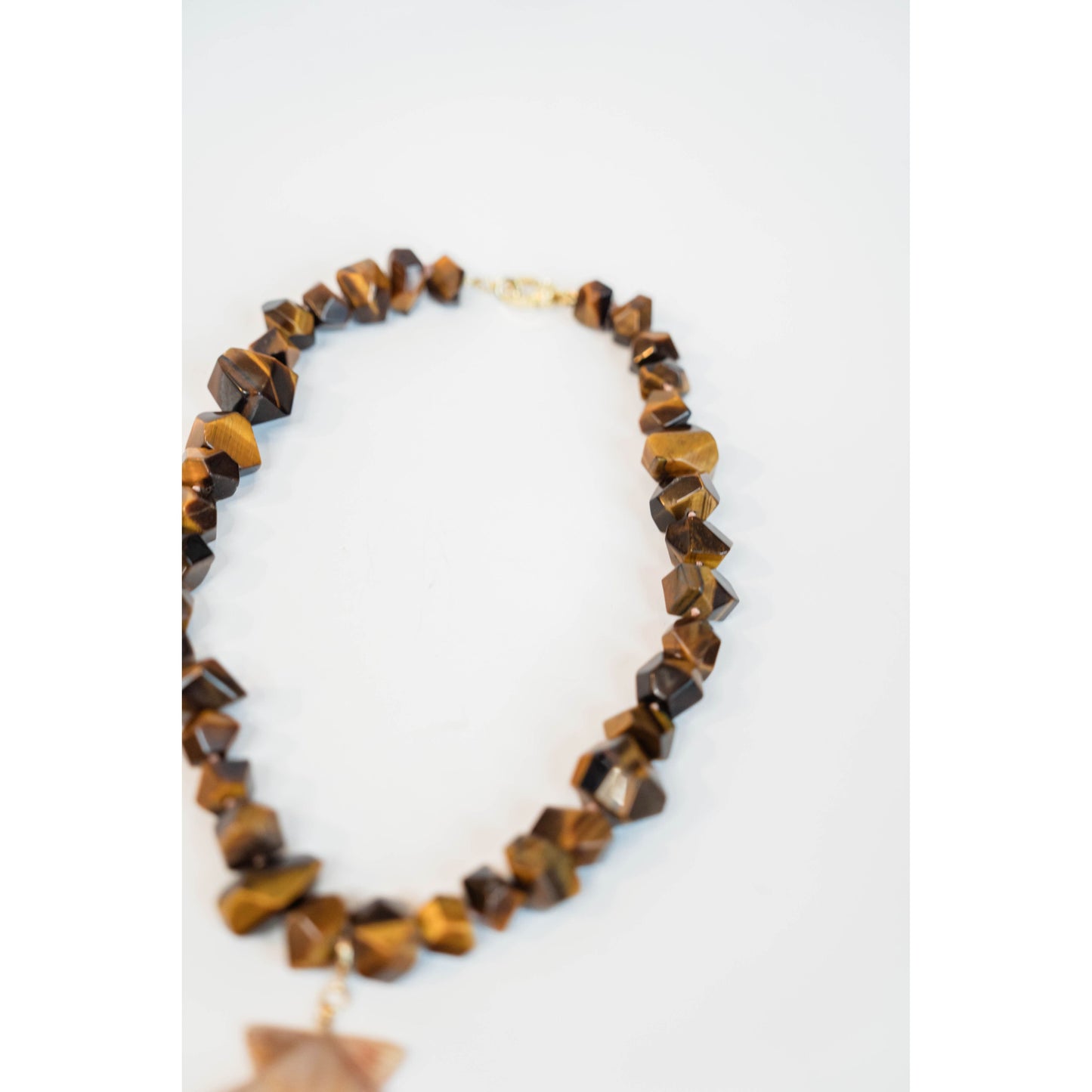 Tiger Eye Hand Knotted Necklace