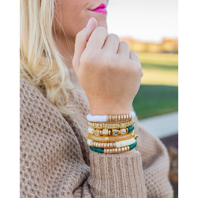 UNC Charlotte (UNCC) Color Block Stretch Bracelet