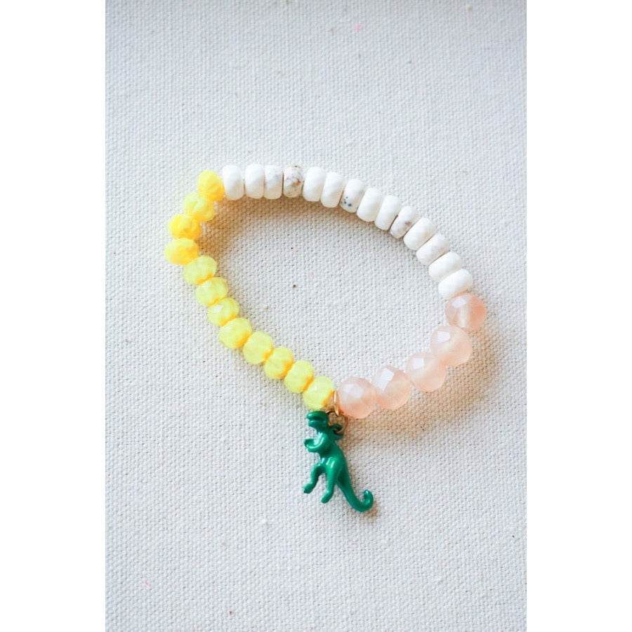 Green T- Rex Dinosaur Stretch Bracelet