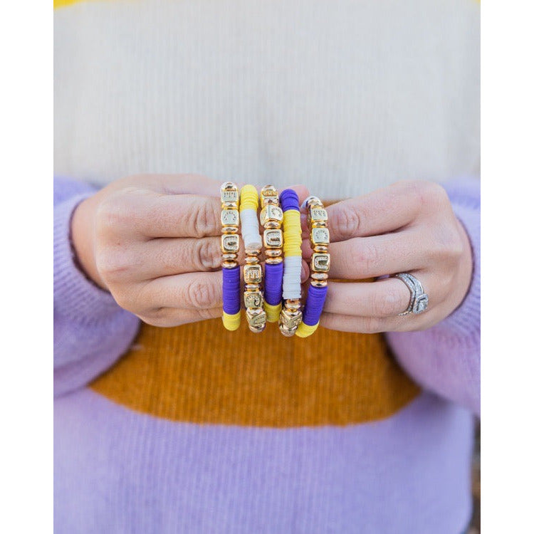 East Carolina Pave Polymer clay Bracelet