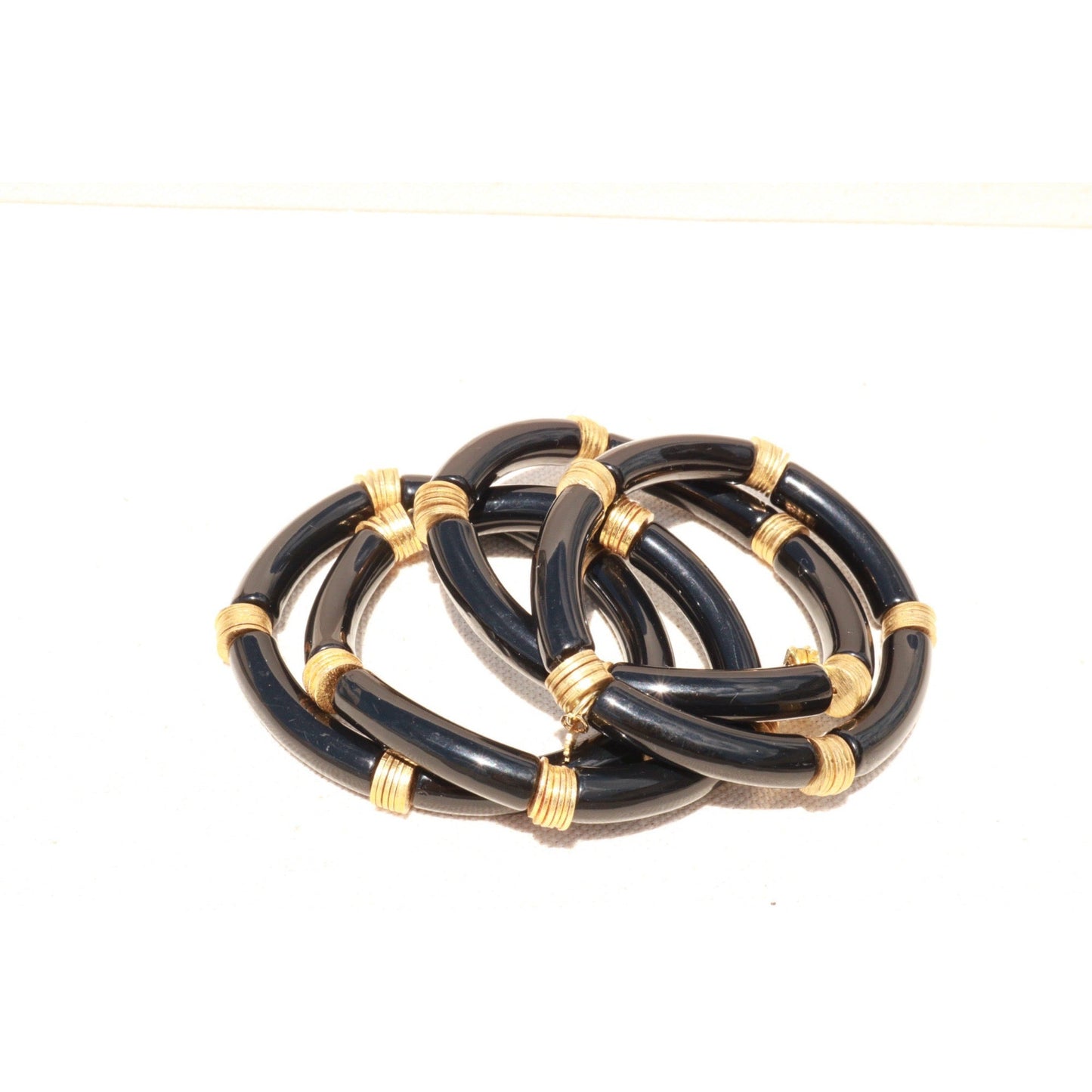 Acrylic Bamboo Stretch Bracelet