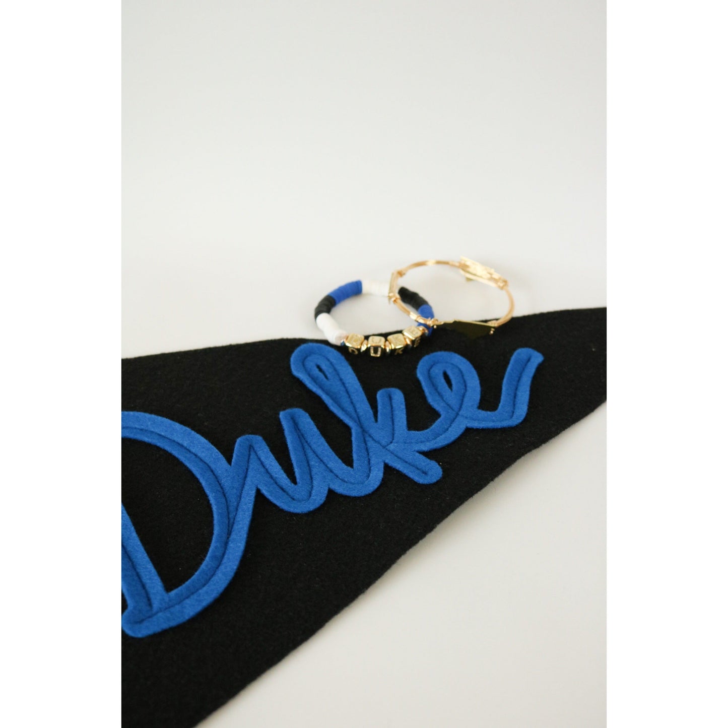 Duke University (DUKE) Pave Polymer Clay Bracelet